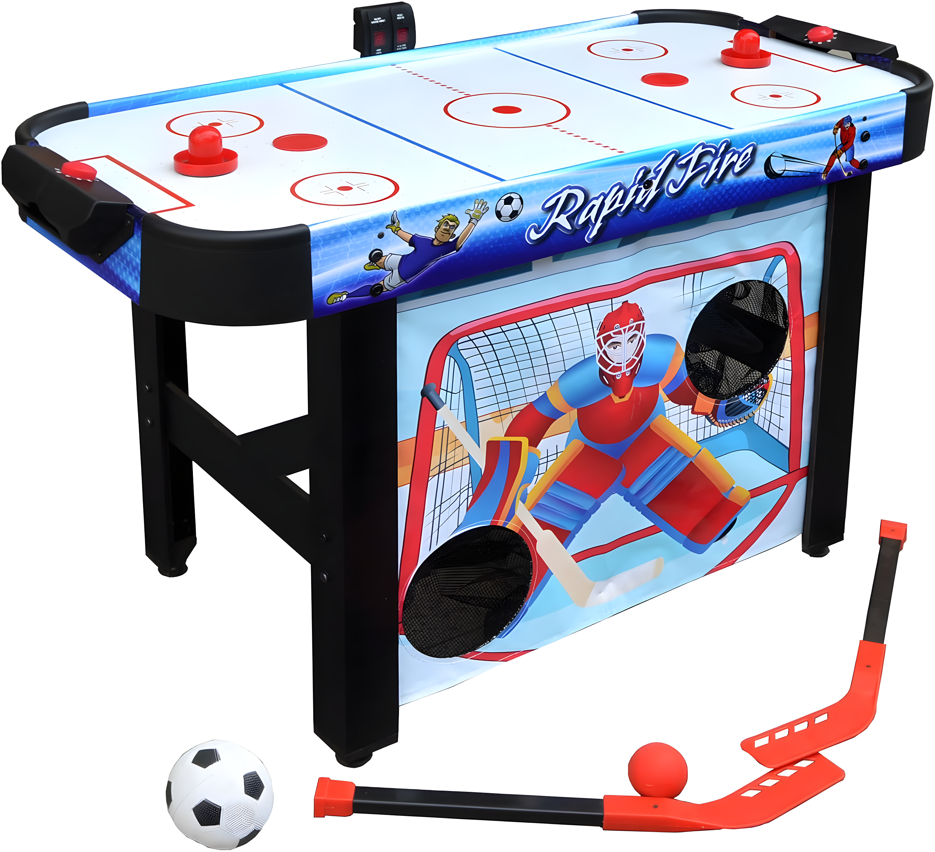 42" Rapid Fire Air Hockey Multi-Game Table