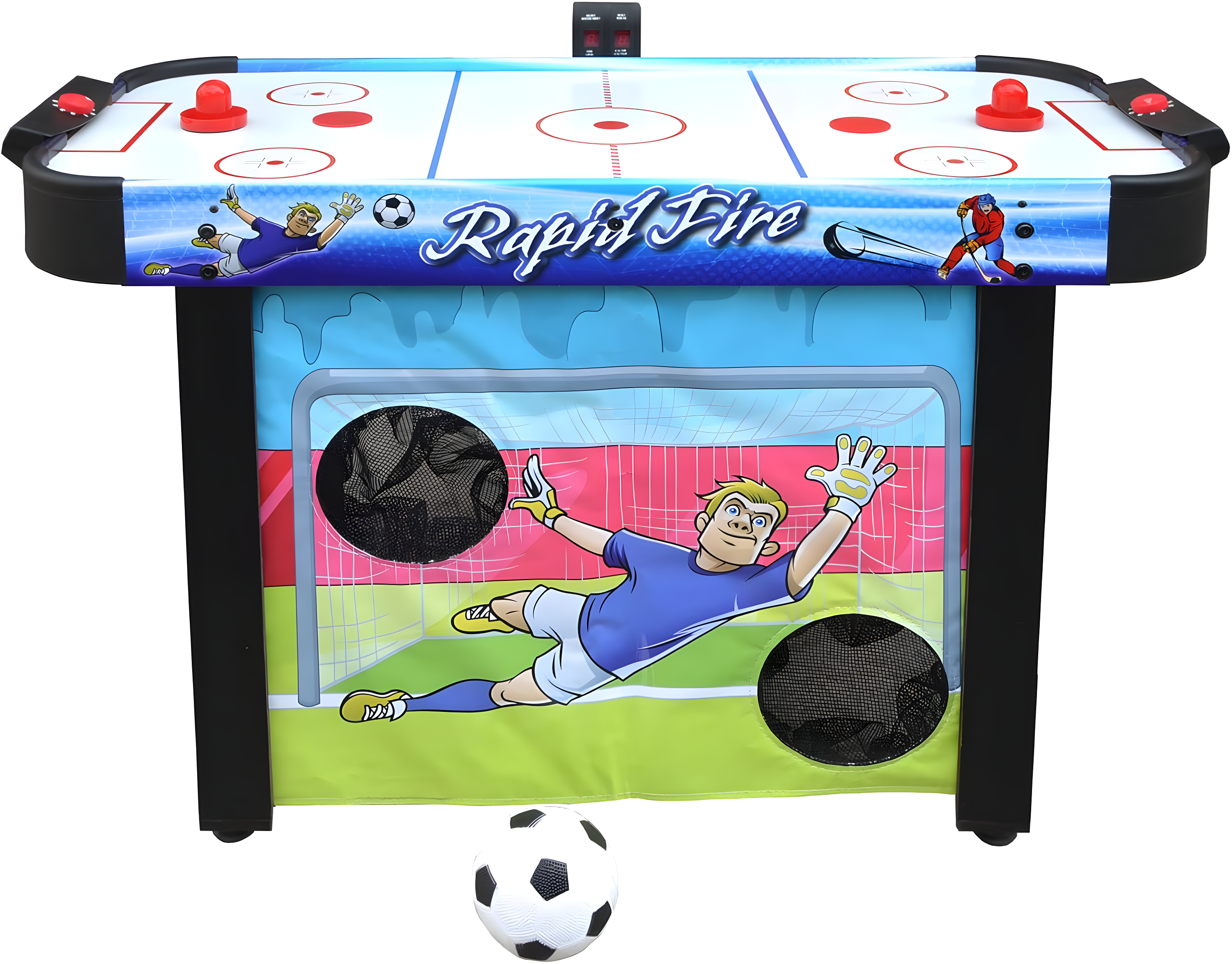 42" Rapid Fire Air Hockey Multi-Game Table