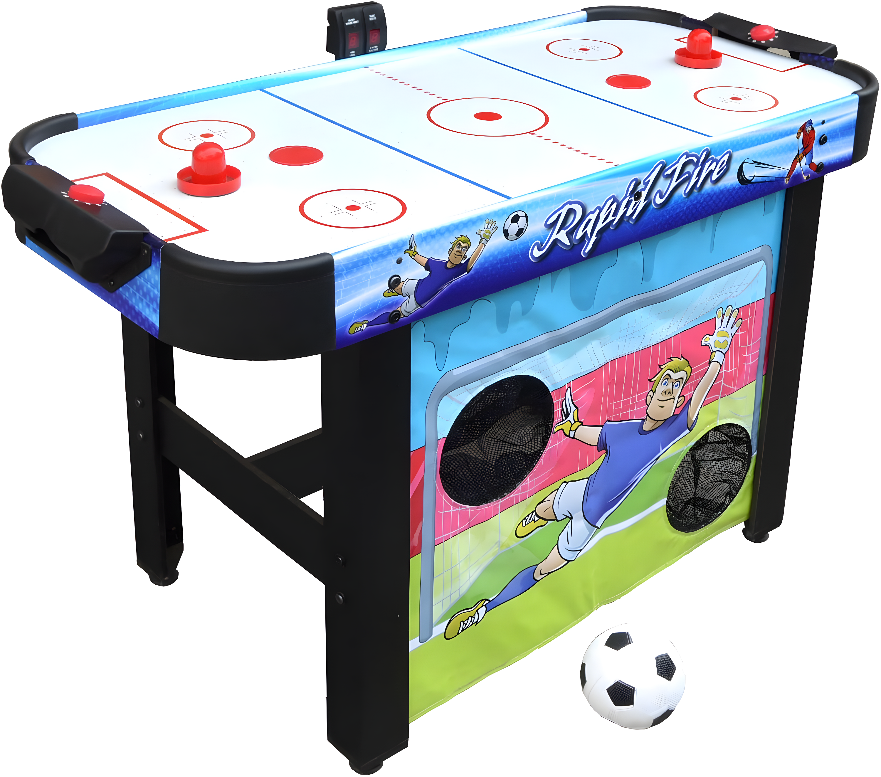 42" Rapid Fire Air Hockey Multi-Game Table