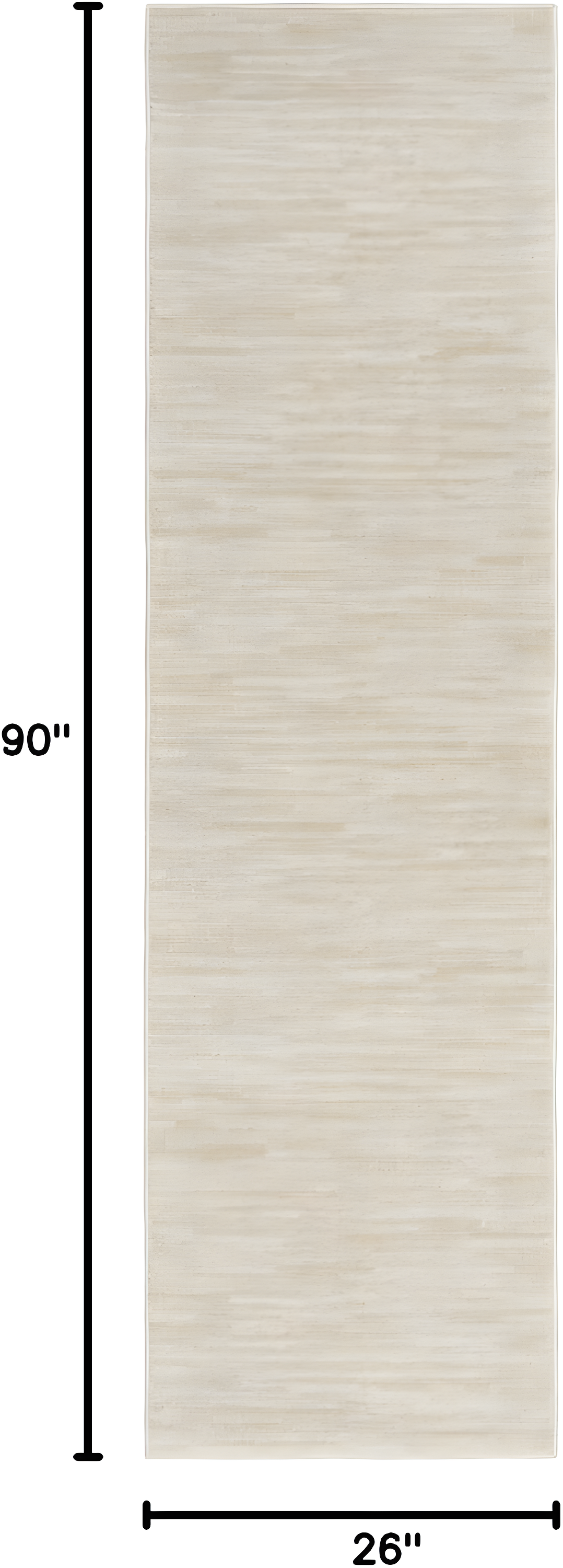 Nourison Essentials Easy Care Indoor Outdoor Area Rug - Ivory Beige 2'2" x 7'6"