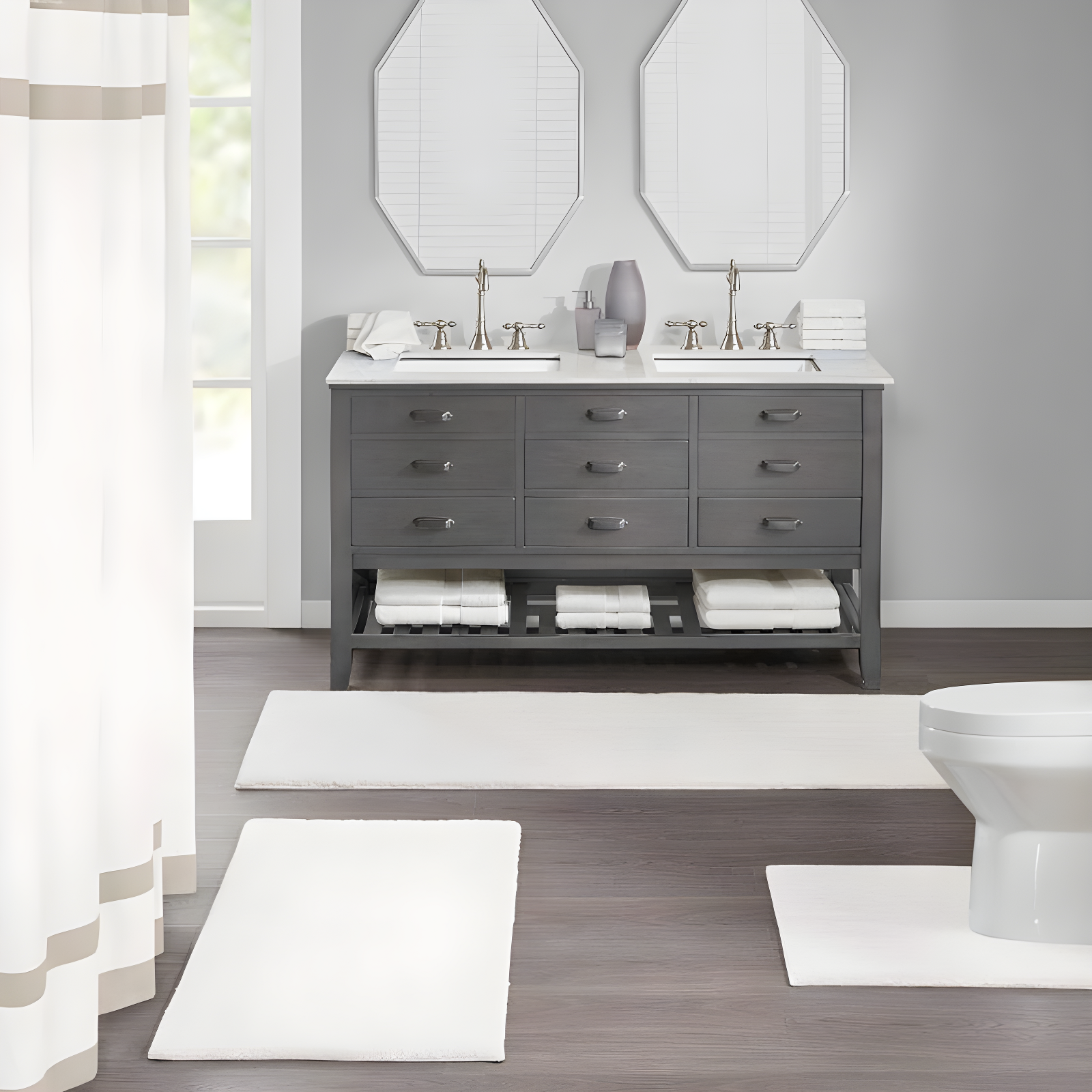 Madison Park Signature Marshmallow Contour Mat