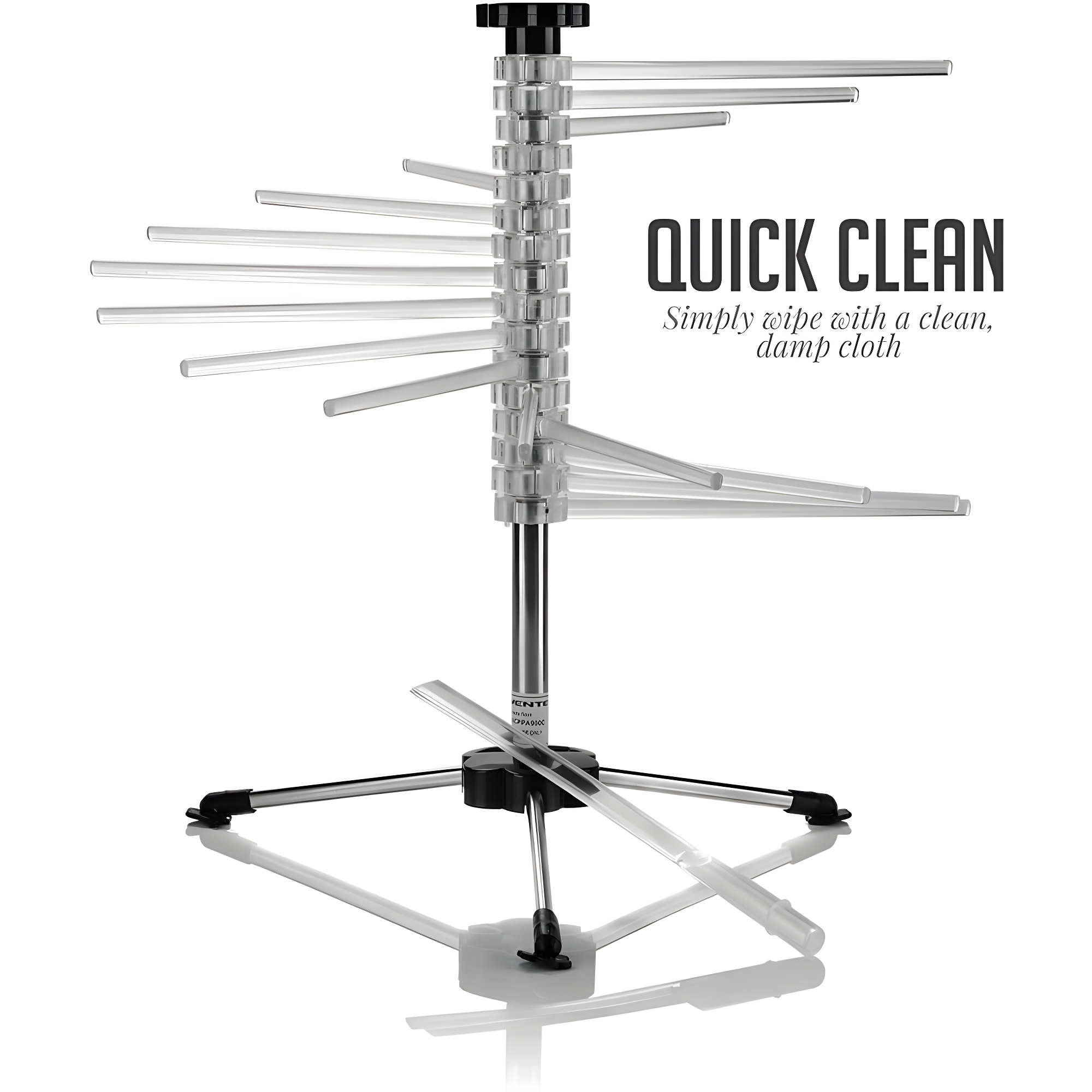 Ovente OVENTE Collapsible Pasta Drying Rack with BPA-Free Acrylic Rods, Spaghetti and Noodle Dryer Rack, Easy Storage Compact and Quick Set-Up for Home Use Perfect for Homemade Noodle and Pasta ACPPA900C