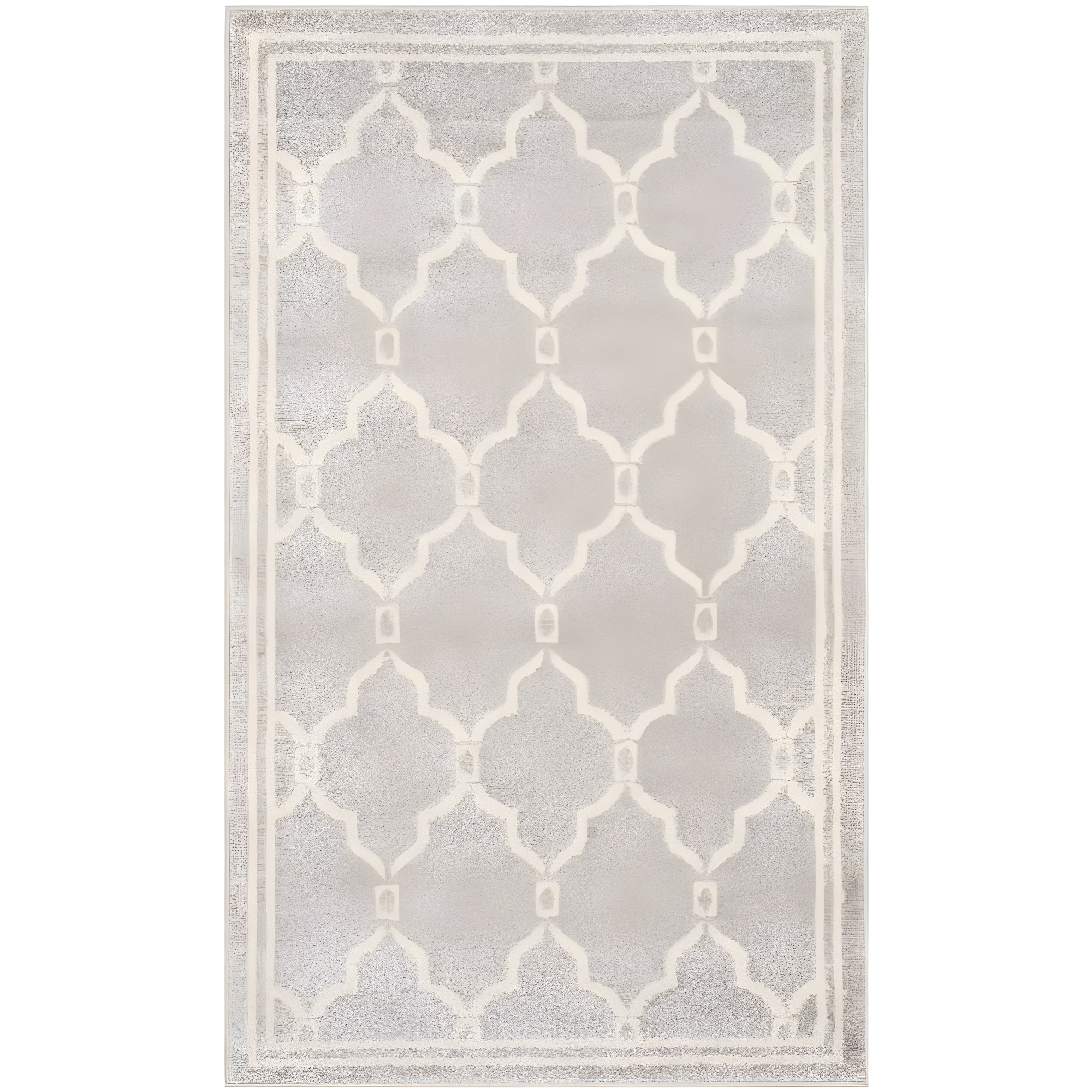 Amherst AMT414 Power Loomed Indoor Accent Rug - Light Grey/Ivory - 3'x5' - Safavieh