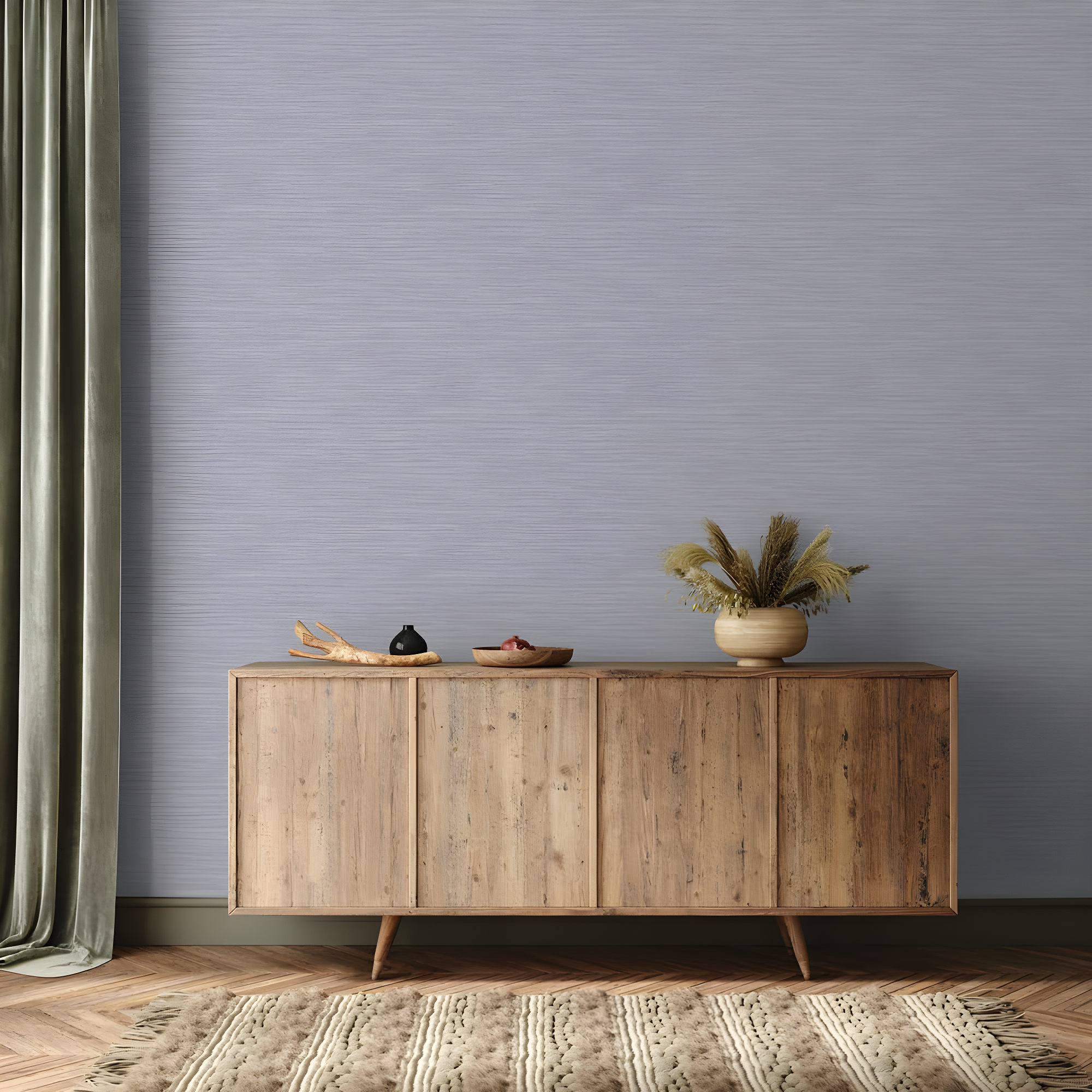 Tempaper & Co.® Faux Horizontal Grasscloth Removable Peel and Stick Wallpaper, Textured Blue, 28 sq. ft.: Vinyl, Prepasted, Abstract Pattern