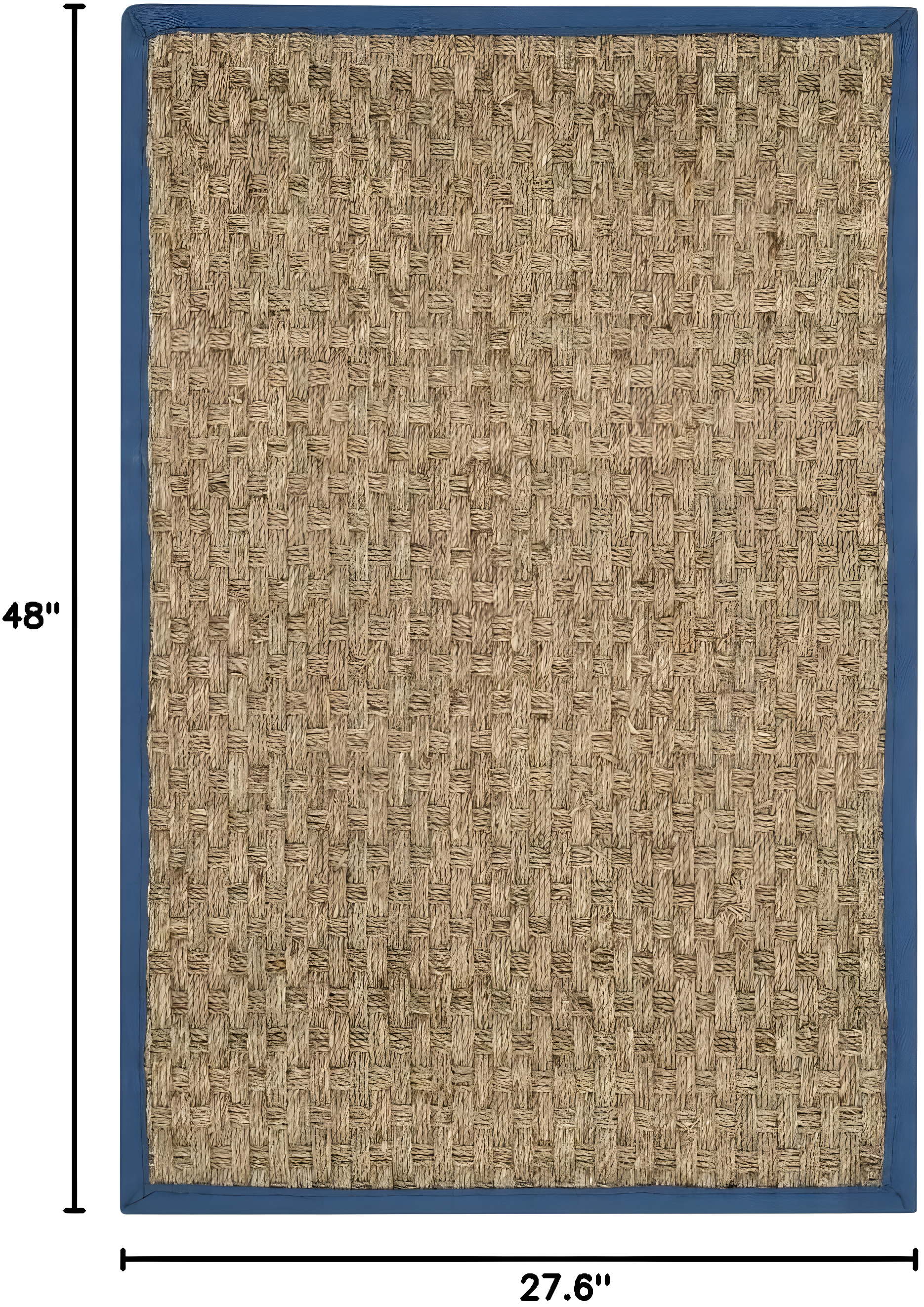 Natural Fiber NF114 Power Loomed Accent Rug - Natural/Navy - 2'3"x4' - Safavieh.