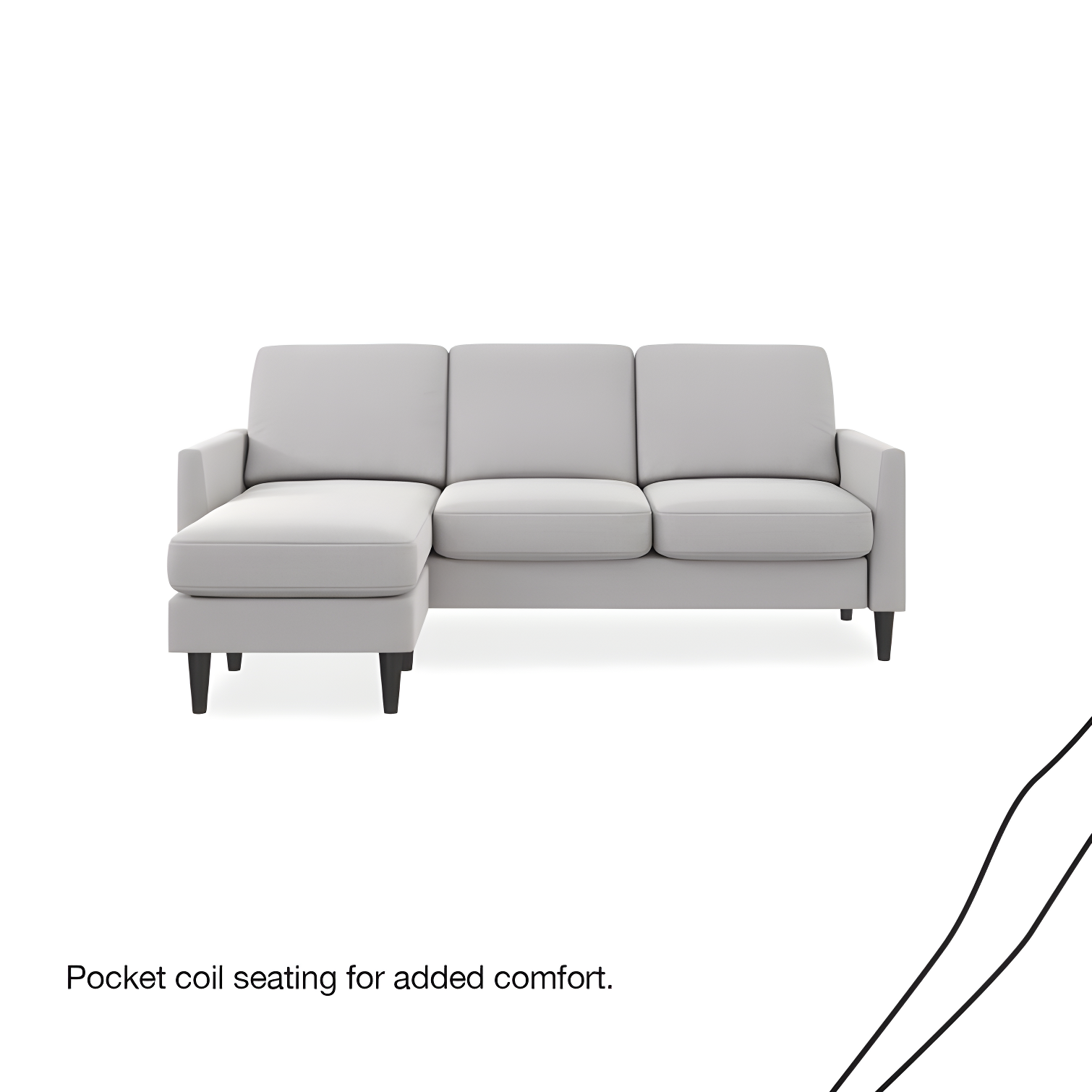Winston 81.5" Wide Reversible Sofa & Chaise with Ottoman