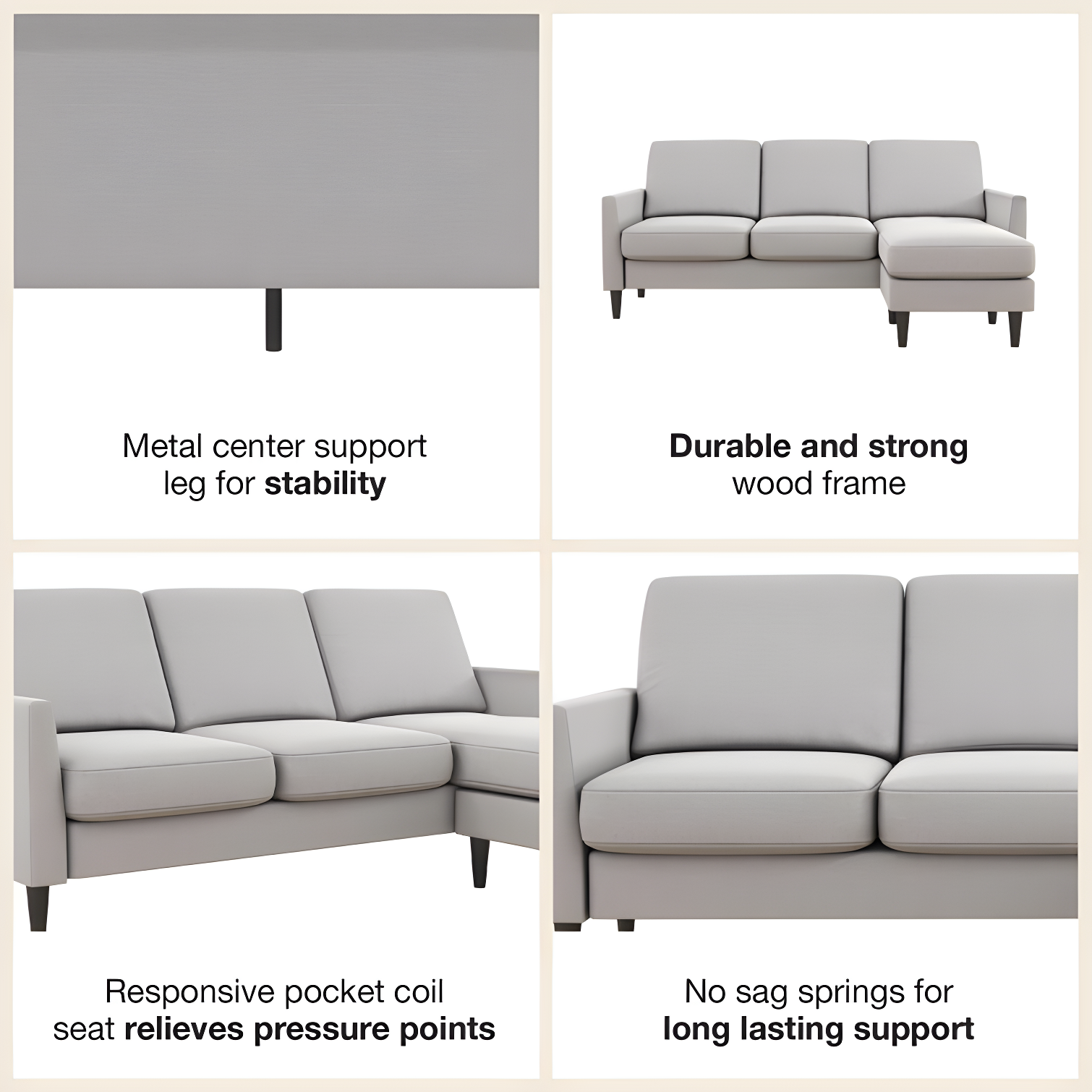 Winston 81.5" Wide Reversible Sofa & Chaise with Ottoman