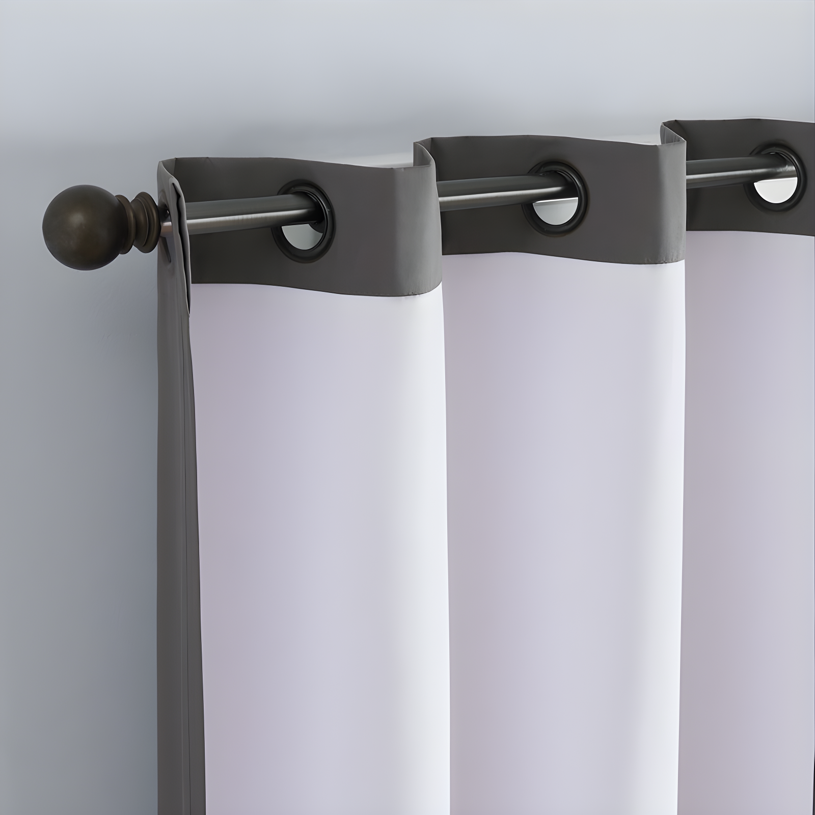 Eclipse Microfiber Blackout Grommet Curtains, Solid Thermaback Window Curtains