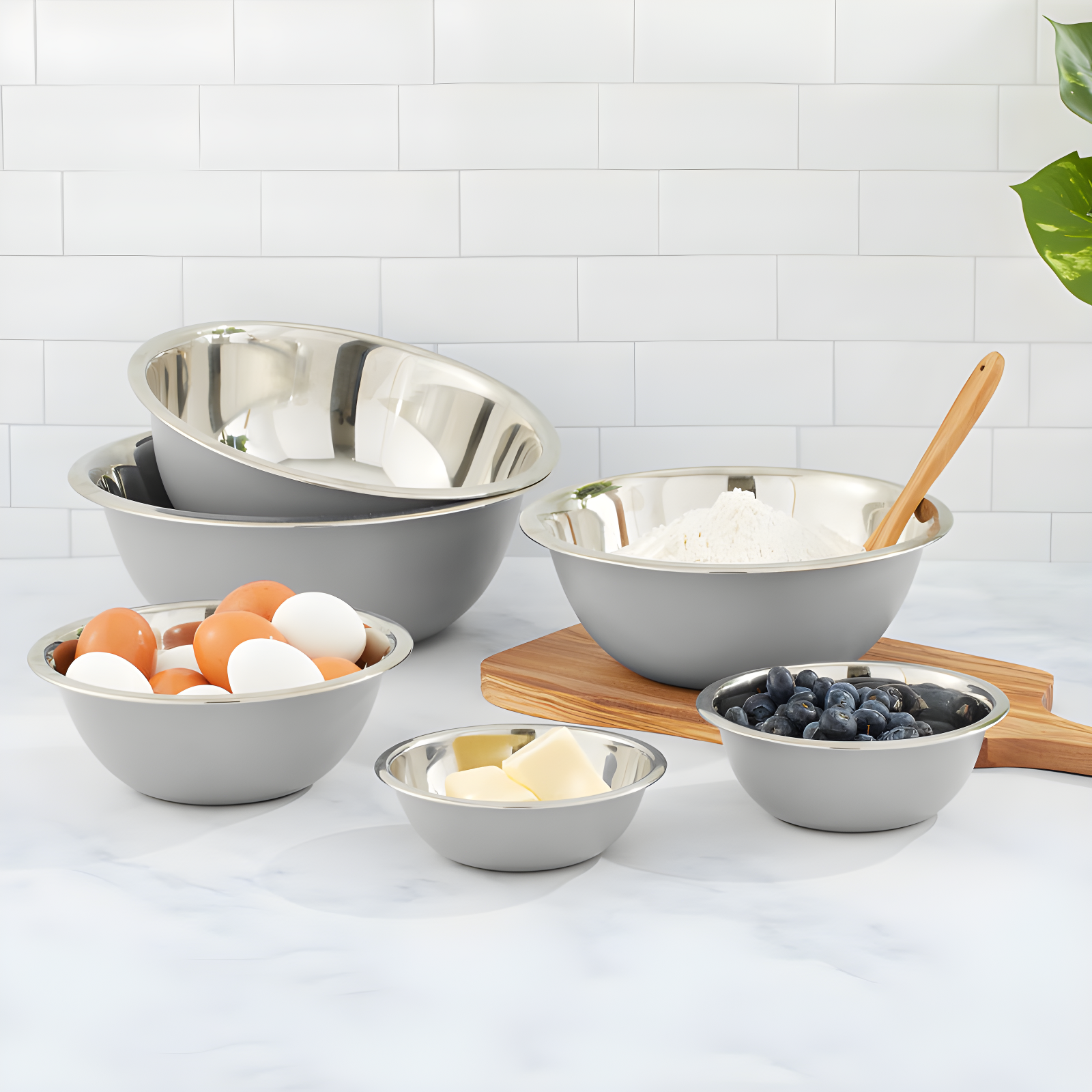 JoyJolt Joyjolt Stainless Steel Mixing Bowl, Set Of 6