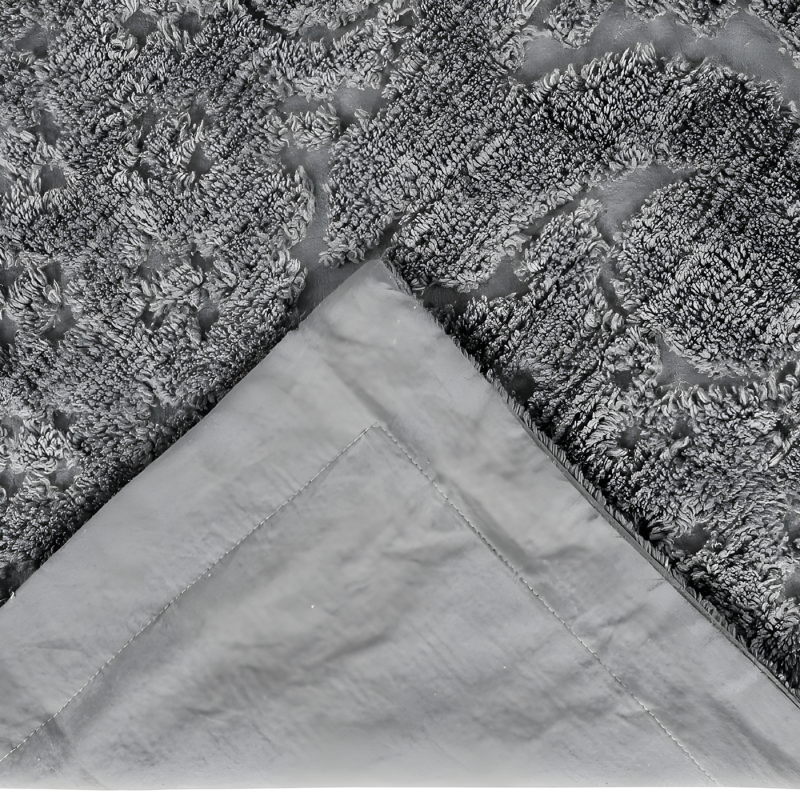 Better Trends Ashton – Luxurious 100% Cotton Tufted Euro Sham in Medallion Design, Super Soft & Lightweight, 26” x 26”, Gray