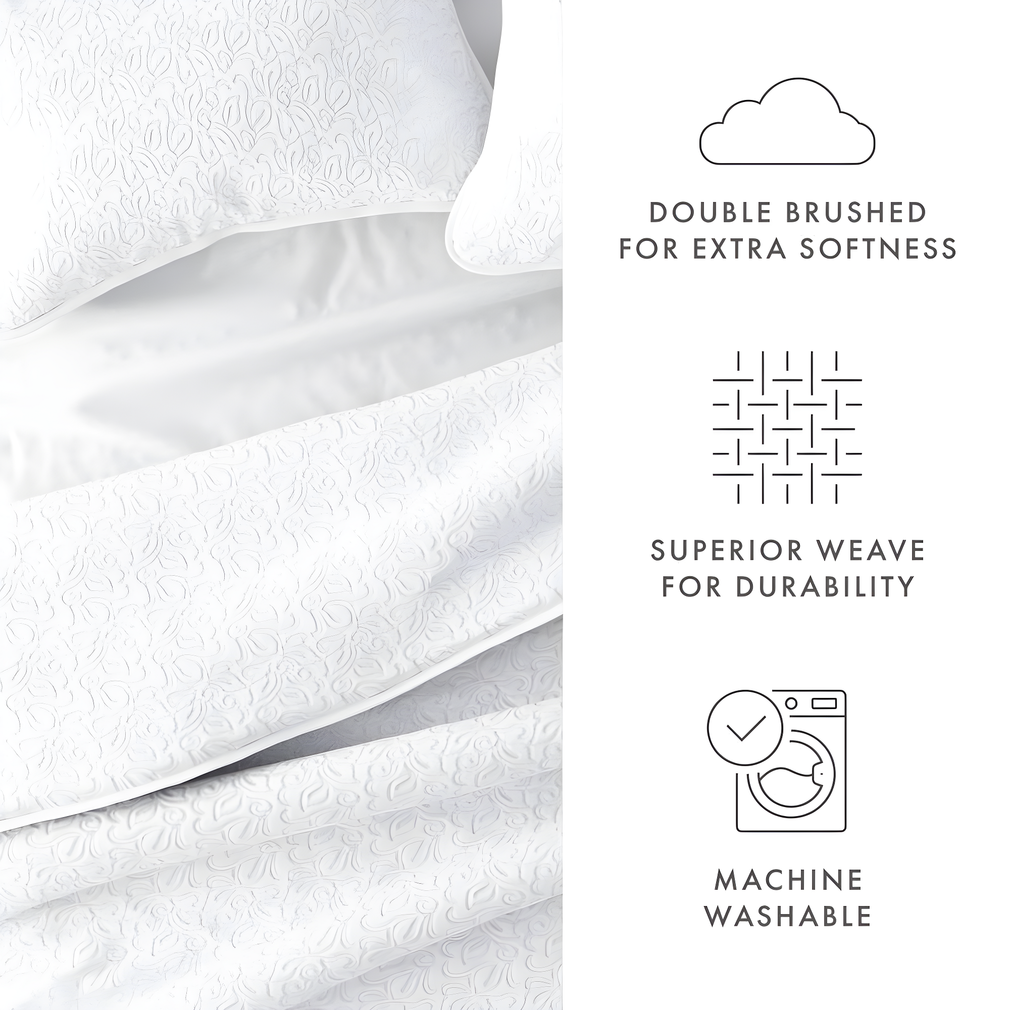 Becky Cameron Becky Cameron Elegant Floral Stitching Quilt Set