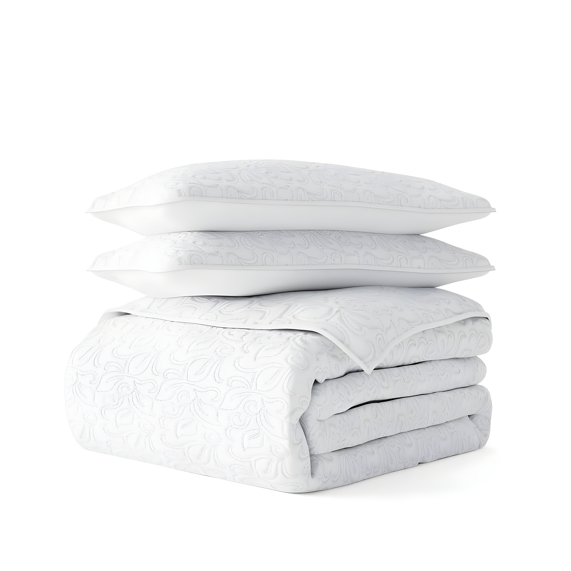 Becky Cameron Becky Cameron Elegant Floral Stitching Quilt Set