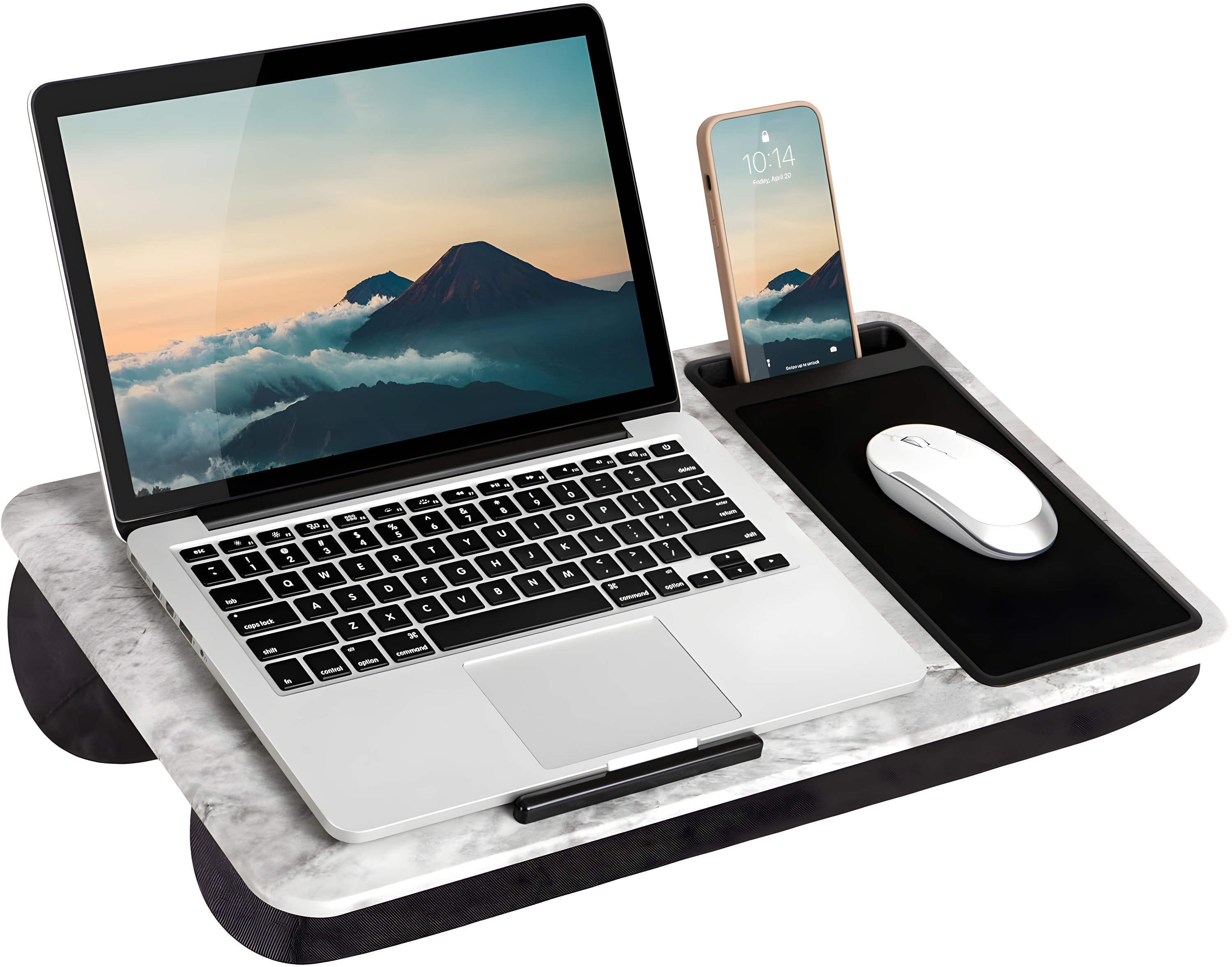 LapGear Home Office Lap Desk, White Marble