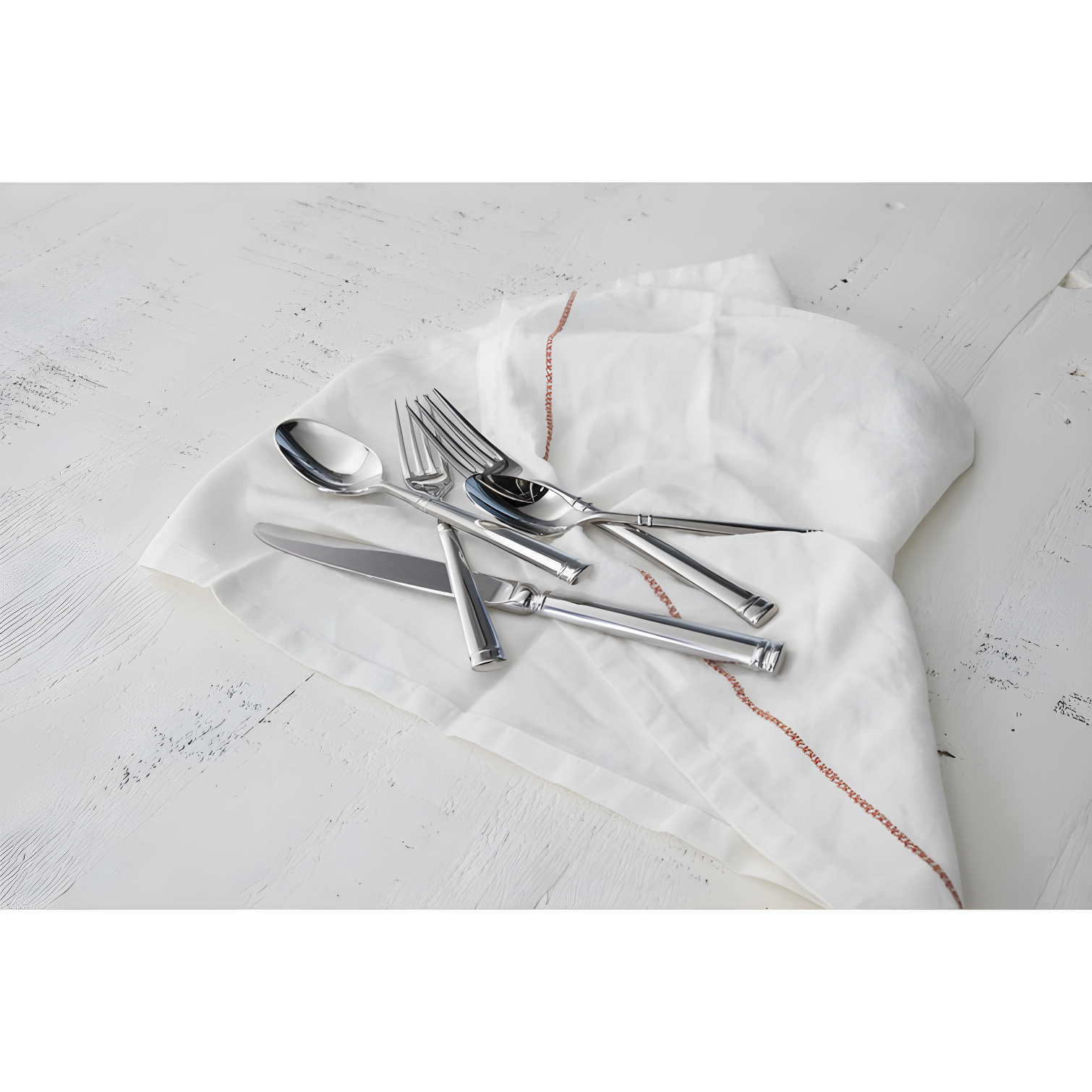 Fortessa Bistro Stainless Steel Flatware Set, Service for 4