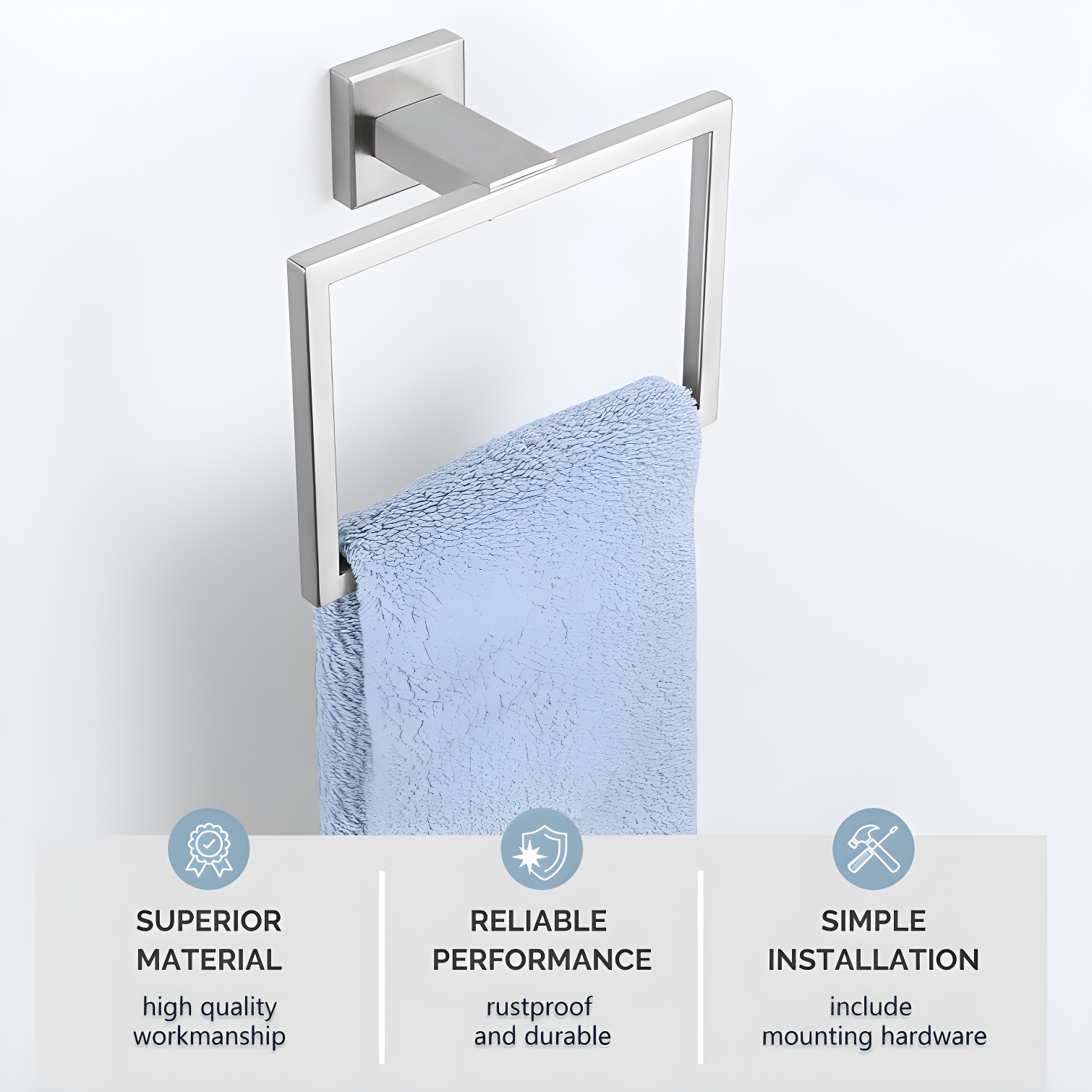 Bathroom Towel Ring Wall Mounted