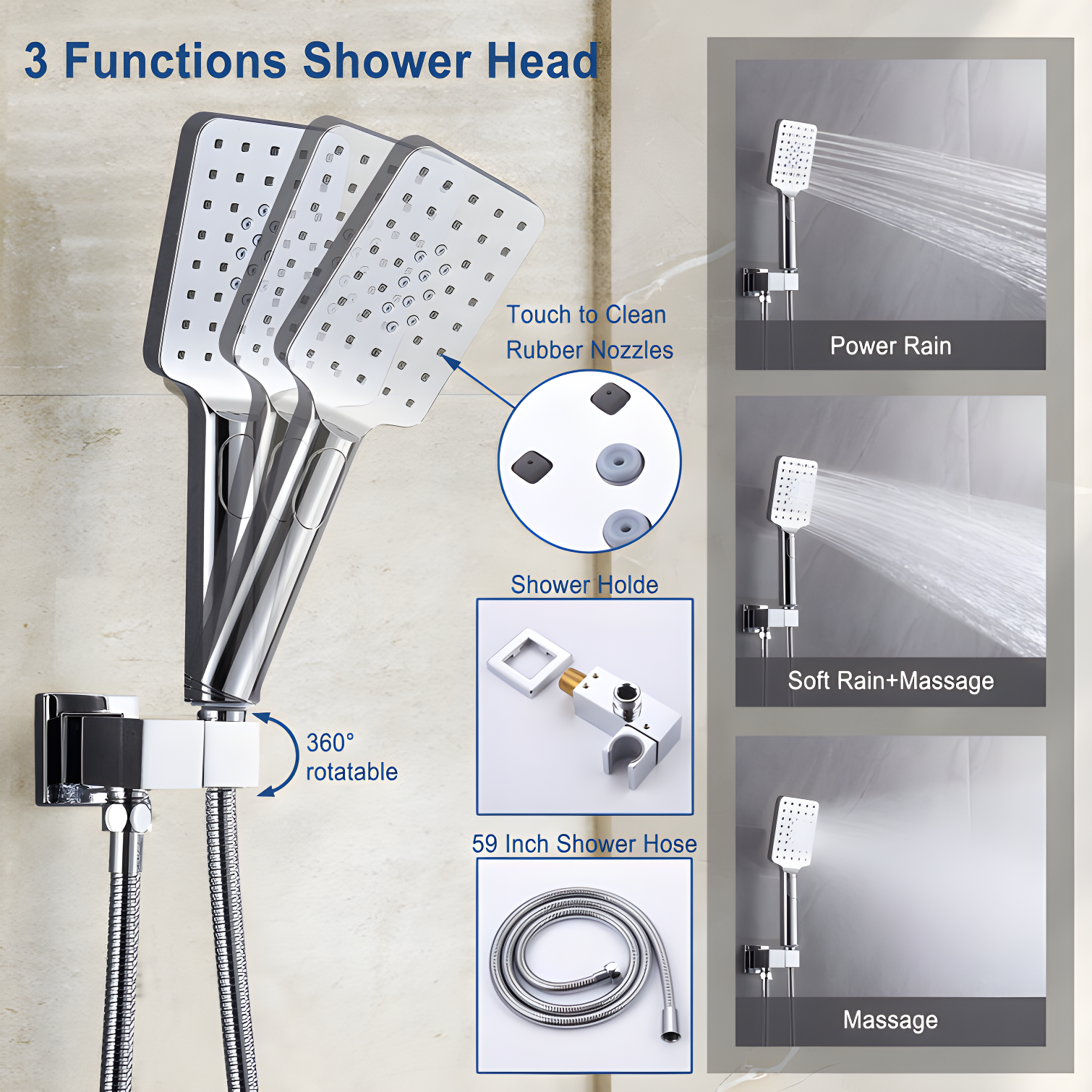 Shower Faucets & Systems All-In-One Kit with Rough in-Valve