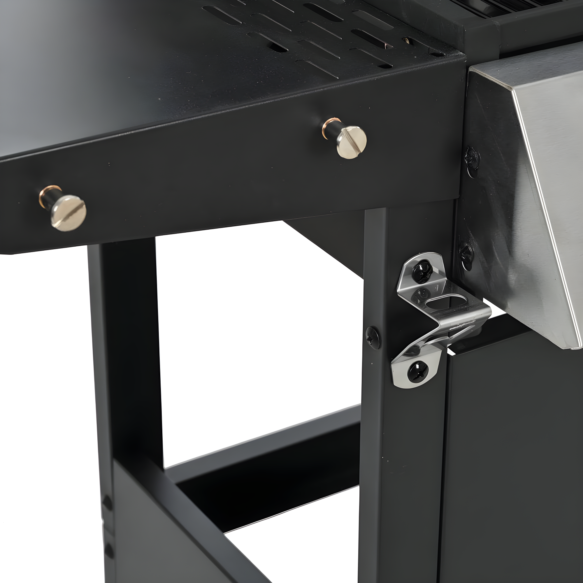 BBQ Grill, 4Bur nerBbq Propane Gas Grill, Propane Grill Built-In Stainless Steel Thermometer, 34200 Btu Output for Outdoor Cooking Kitchen and Patio Backyard Barbecue, Stainless Steel