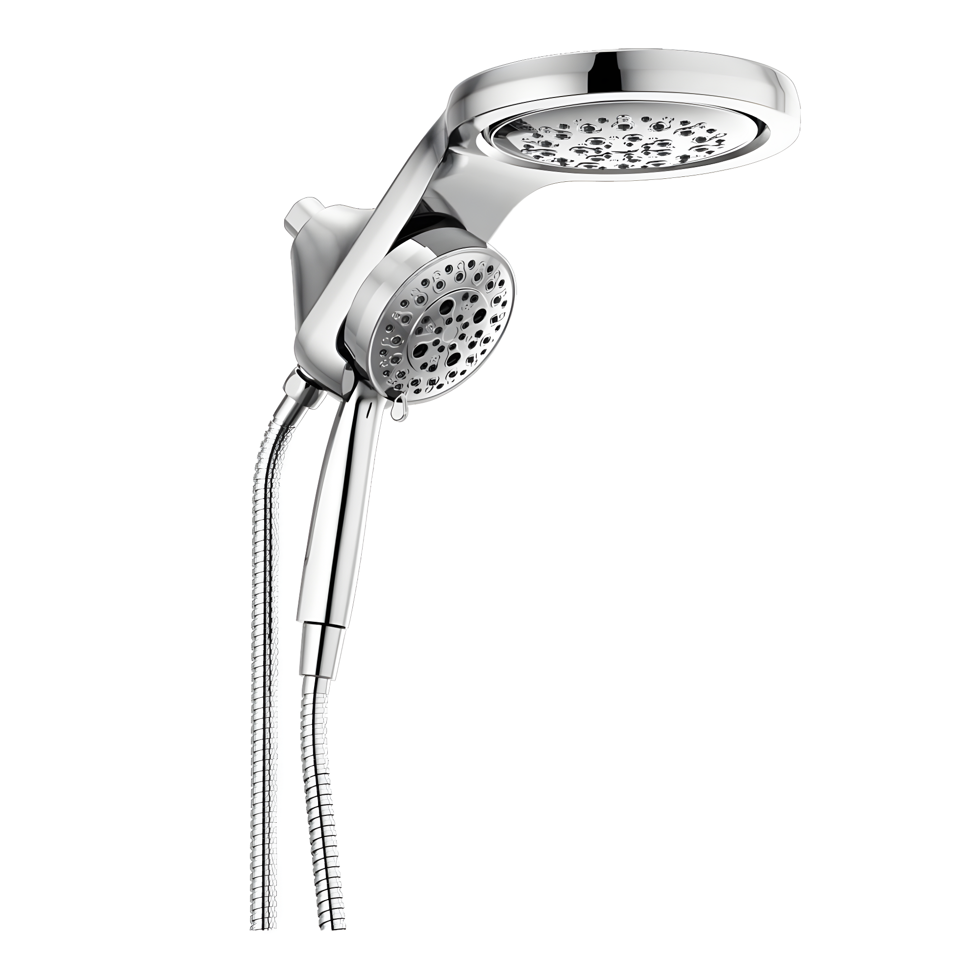 HydraChoice Hydrorain 5 Spray Dual Shower Head and Handheld Shower with H2Okinetic 2.5 GPM