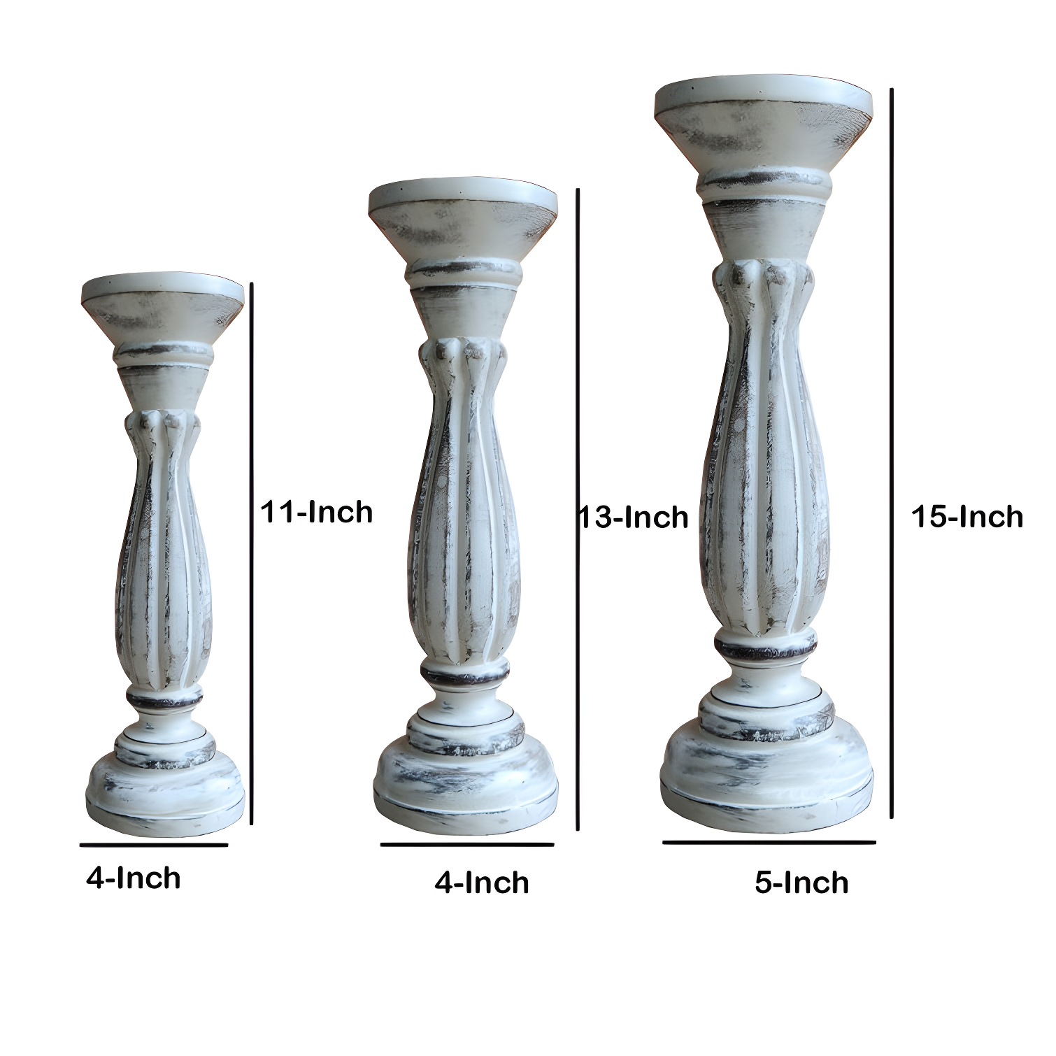 UMA Enterprises Wood Tabletop Candlestick