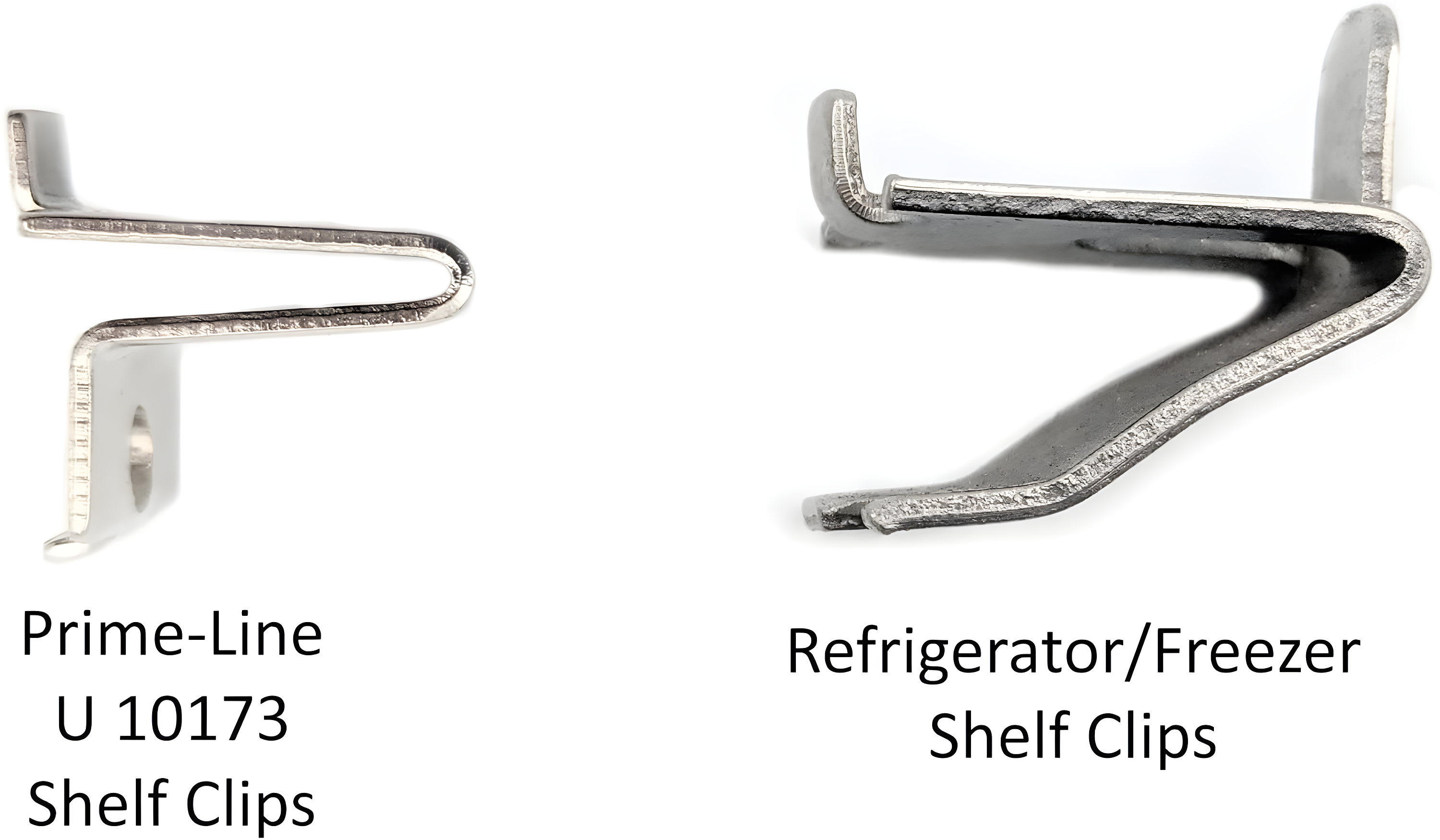 Prime-Line Nickel Plated Metal Strip Lock Style Shelf Bracket , Knape and Vogt (Set of 8)