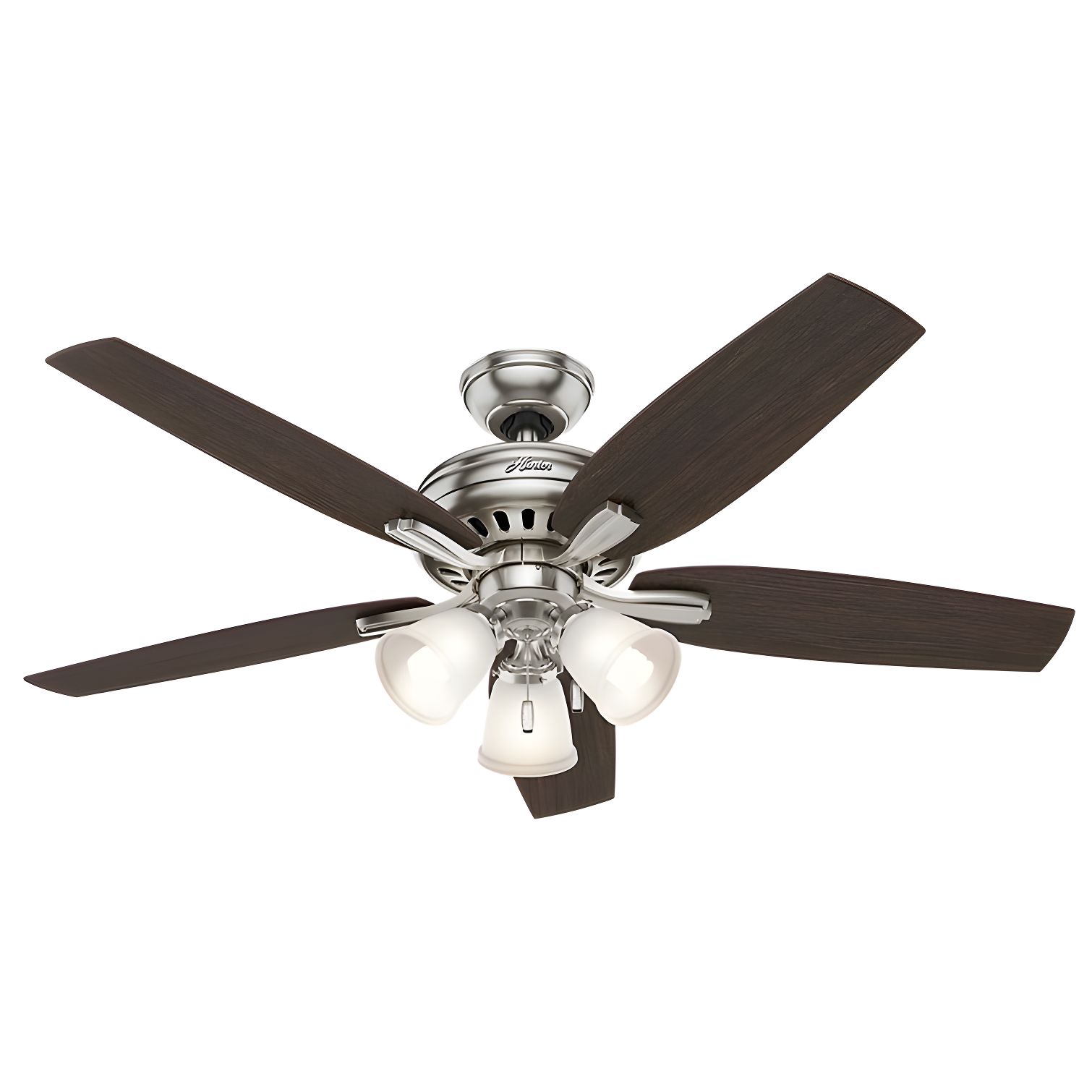 52" Newsome 5 - Blade Standard Ceiling Fan with Pull Chain and Light Kit Included