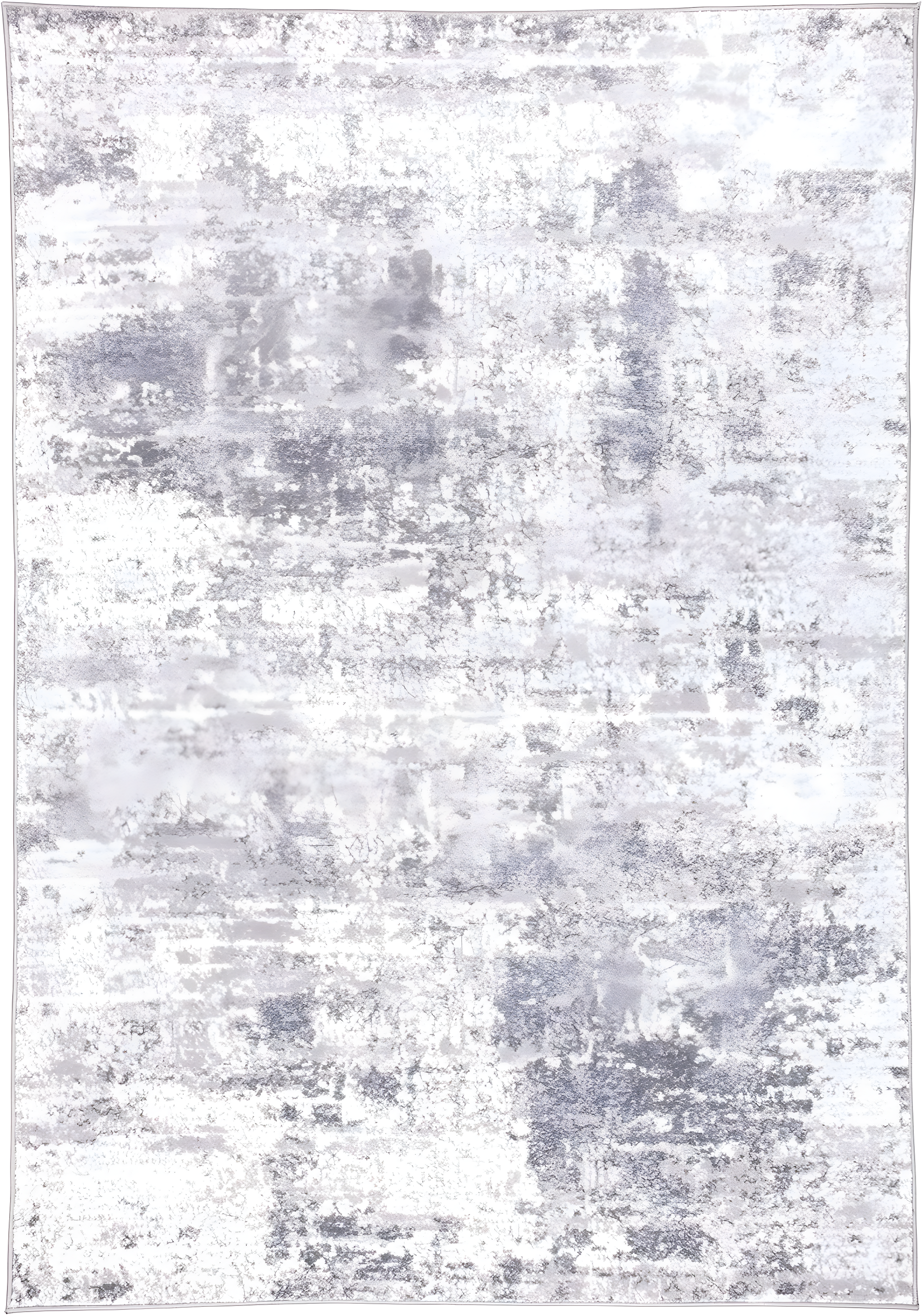World Rug Gallery Distressed Abstract Gray 7'10" x 10' Area Rug