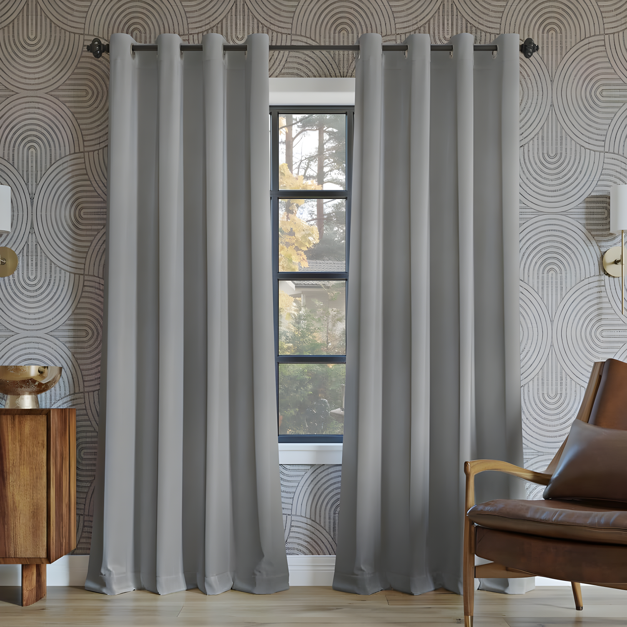 Oslo Theater Grade Extreme 100% Blackout Grommet Curtain Panel