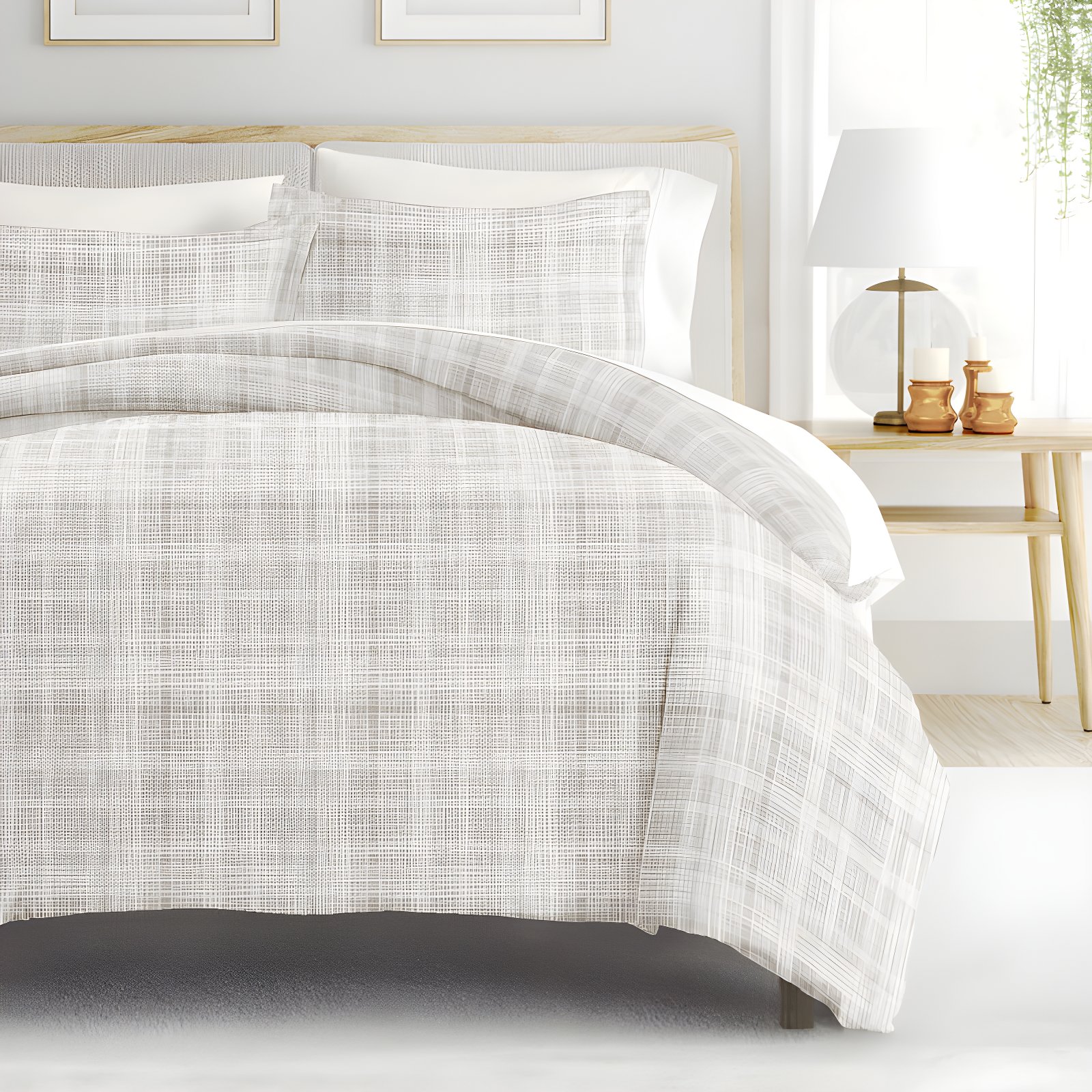 Becky Cameron Simply Soft Thatch Pattern Duvet Cover Set & Reviews | Wayfair