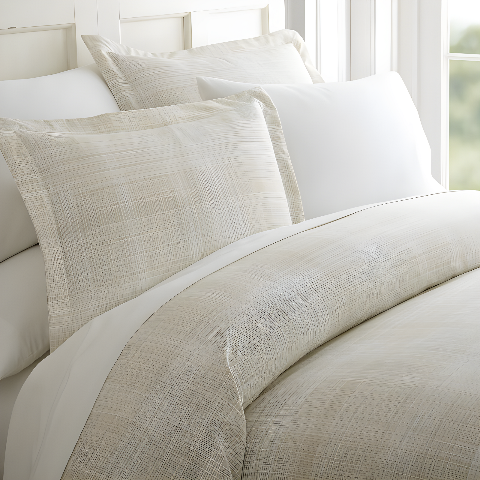 Becky Cameron Simply Soft Thatch Pattern Duvet Cover Set & Reviews | Wayfair