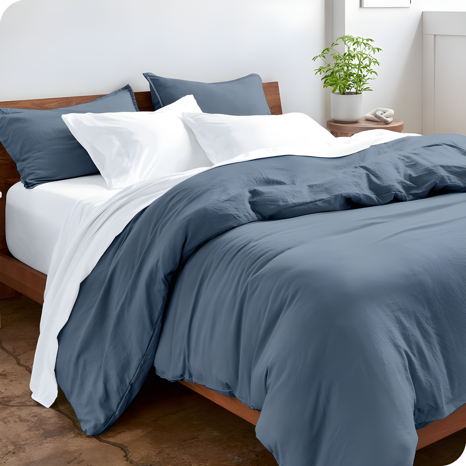 Washed Microfiber Duvet Cover Set