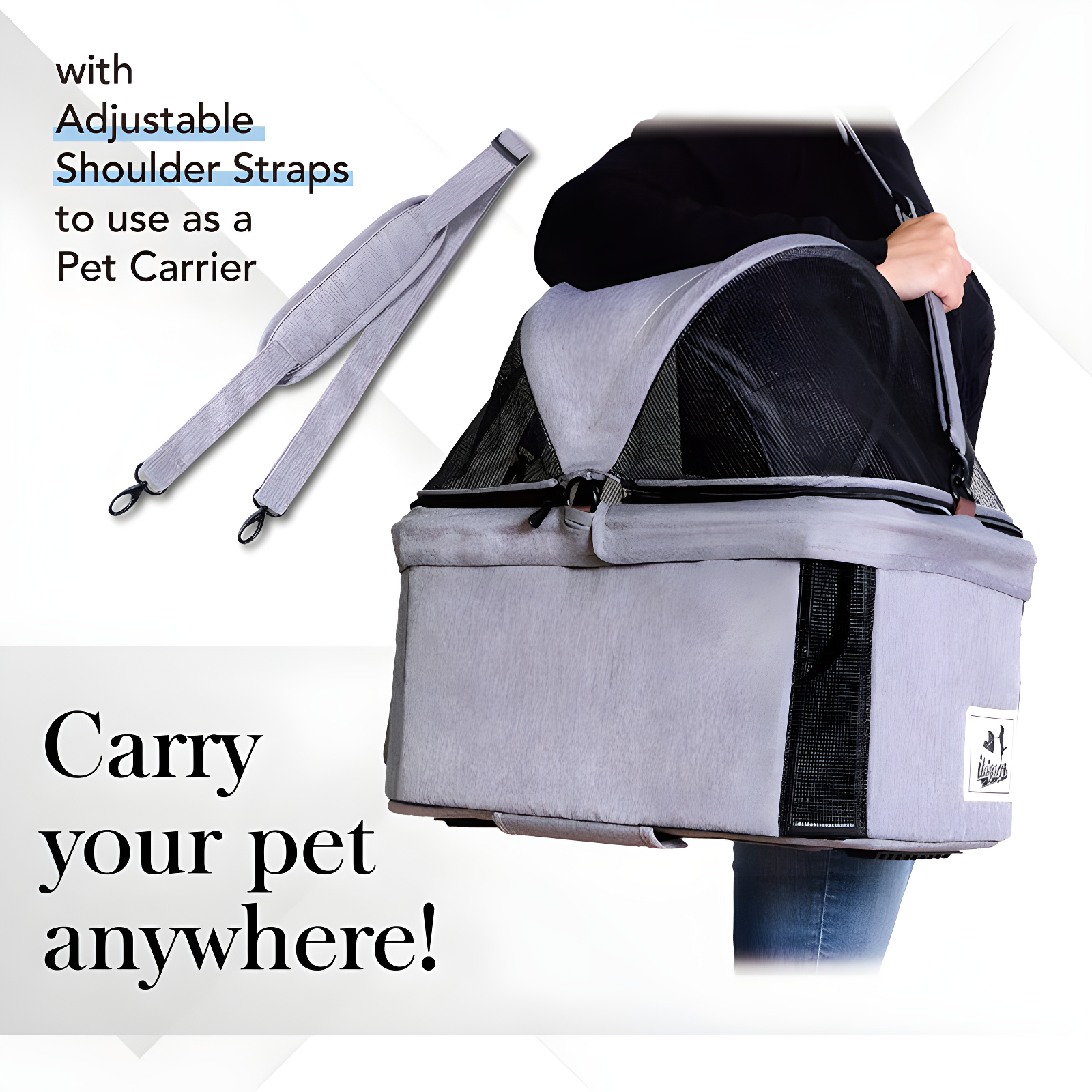 Ibiyaya Travois Tri-fold Pet Travel System