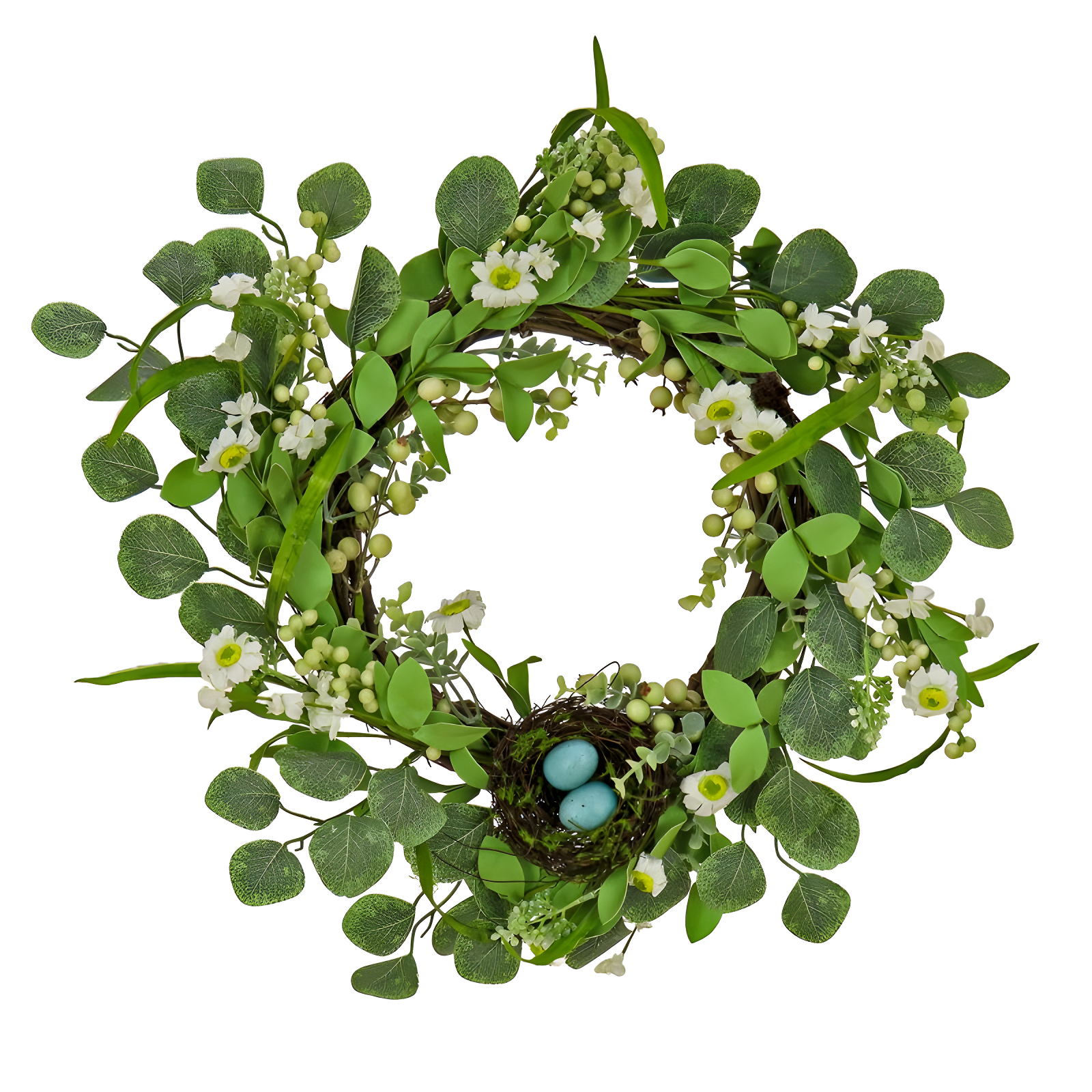 The Holiday Aisle® 20" Daisies and Berries Wreath