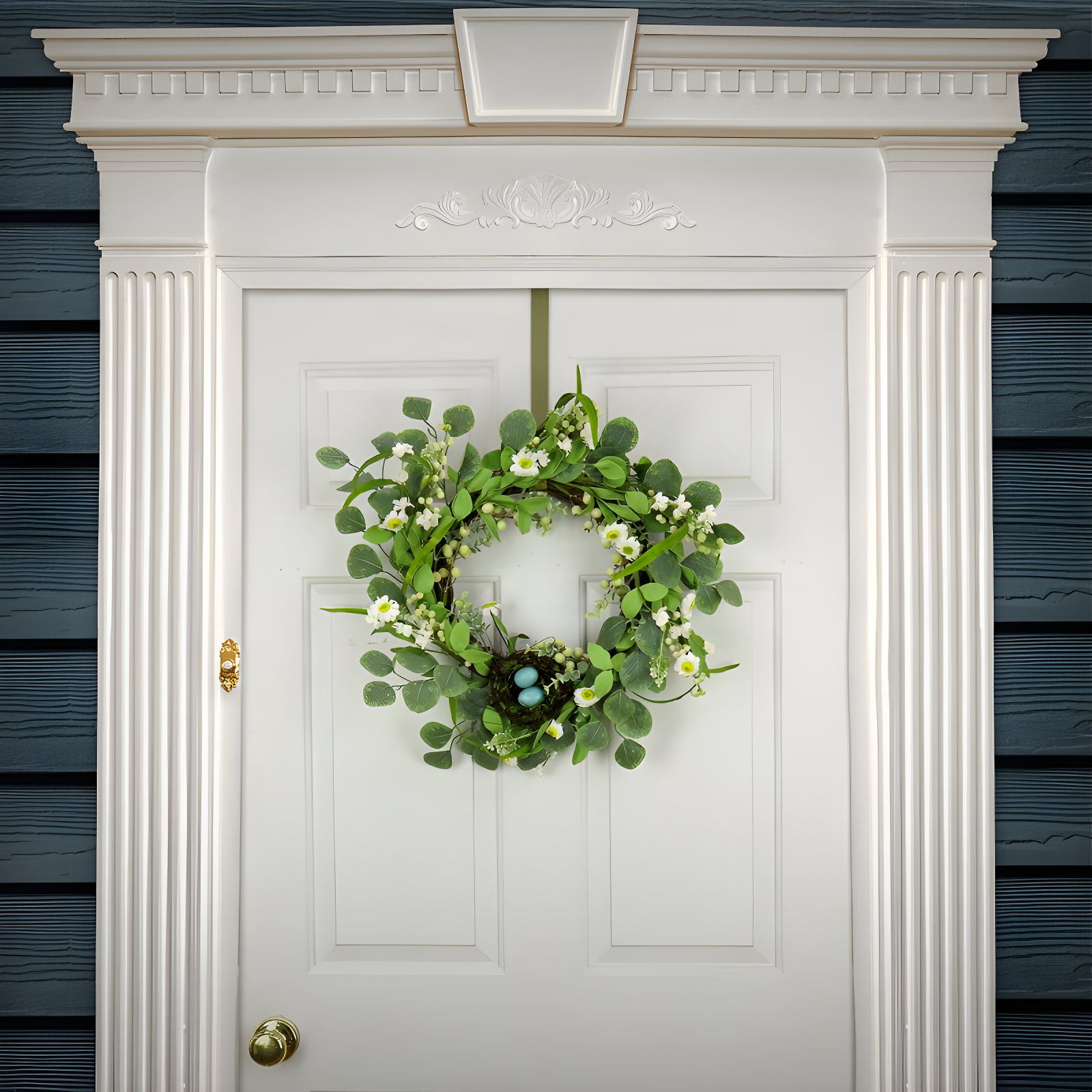 The Holiday Aisle® 20" Daisies and Berries Wreath