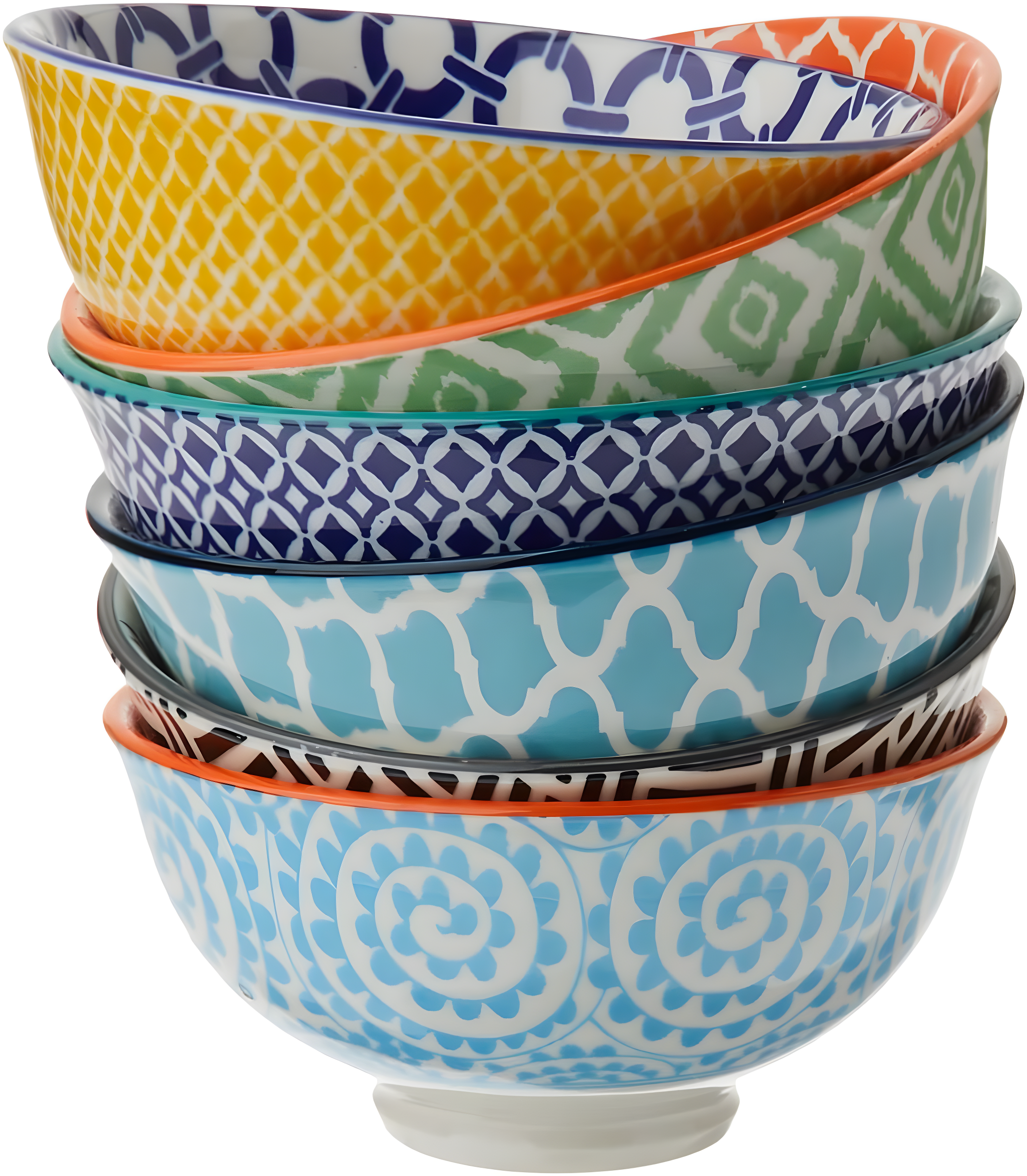 Certified International Certified International Chelsea 10 oz Mix and Match Dining Bowl Set (Set of 6)