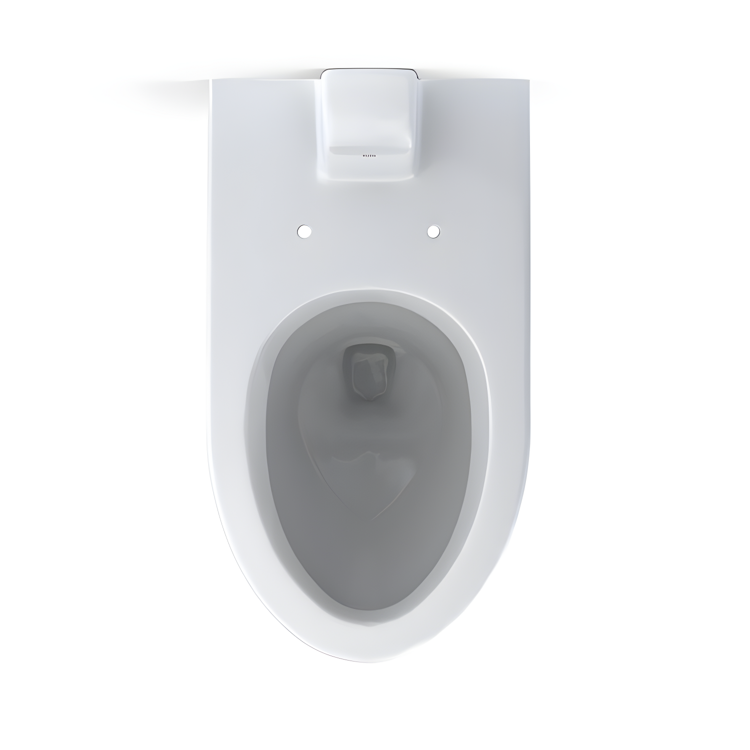 Tornado Flush Commercial Flushometer Wall-Mounted Toilet, Elongated, Cotton White