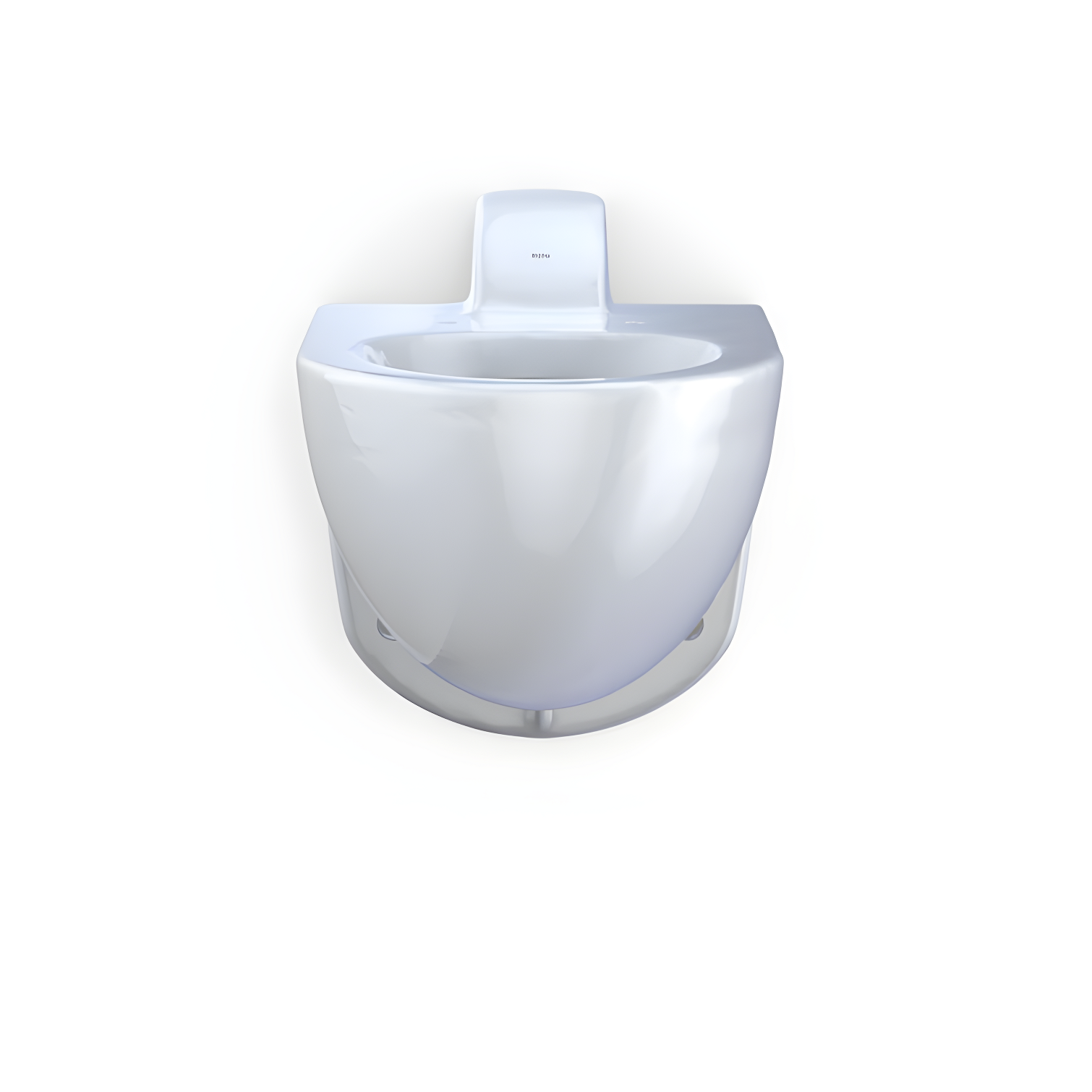Tornado Flush Commercial Flushometer Wall-Mounted Toilet, Elongated, Cotton White
