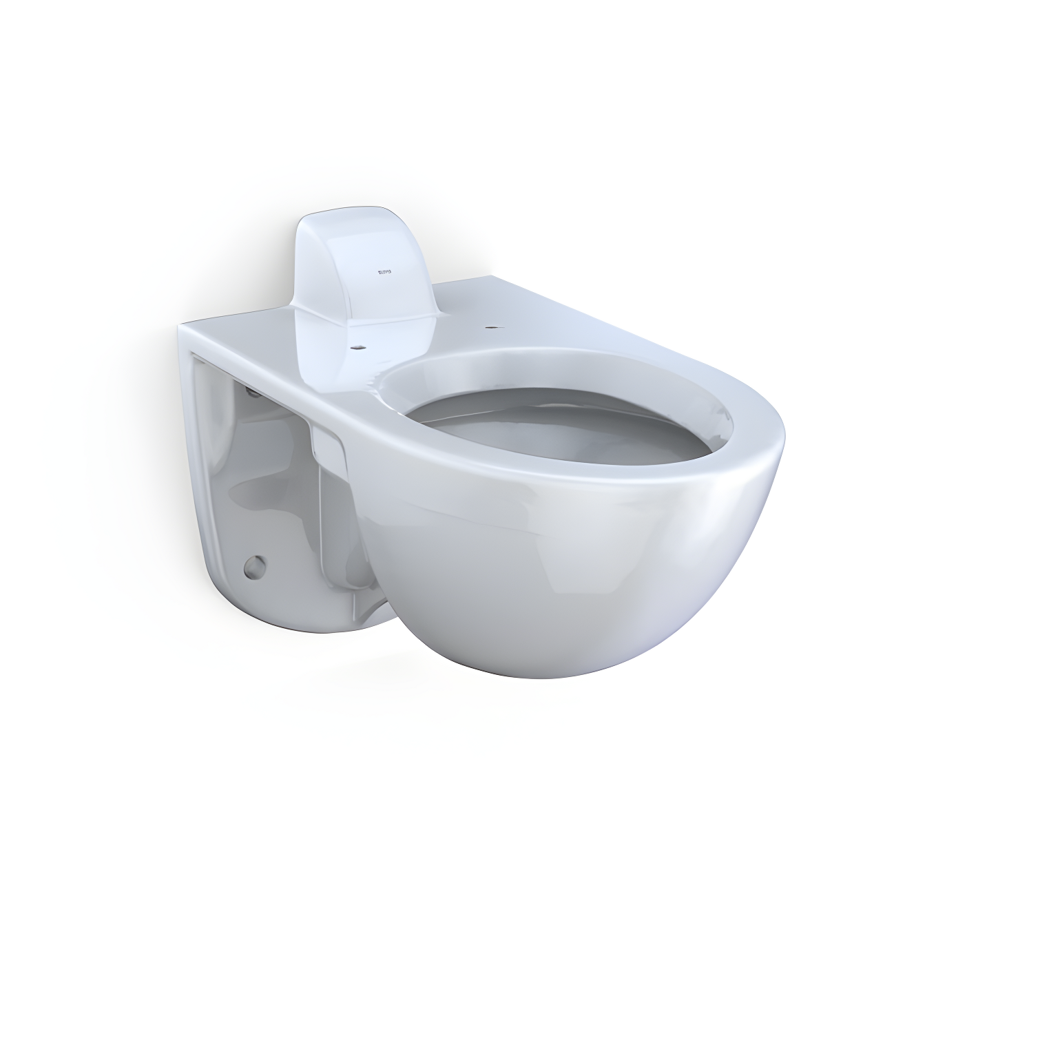 Tornado Flush Commercial Flushometer Wall-Mounted Toilet, Elongated, Cotton White