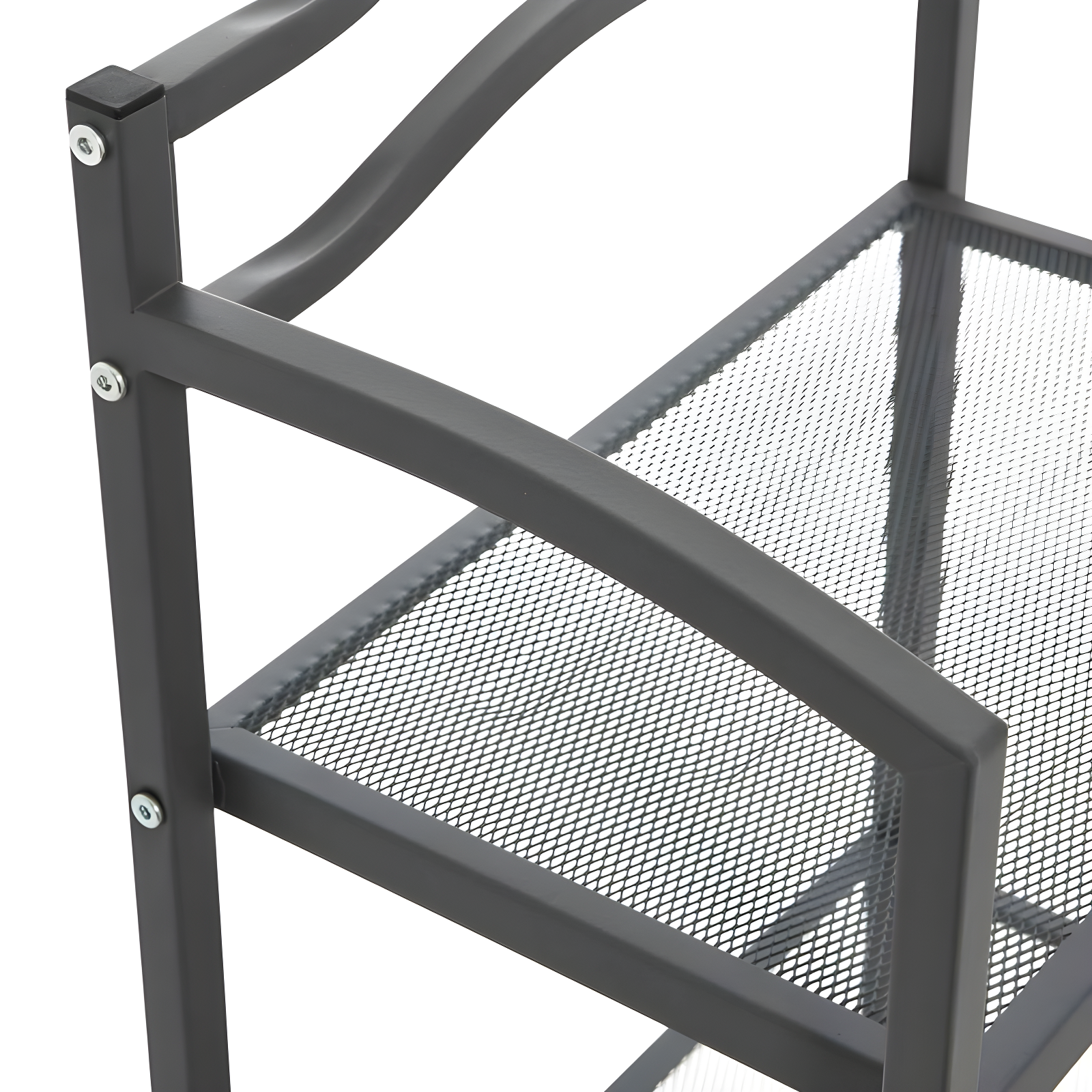 3-Tier Metal Bathroom Storage Shelf, Grey