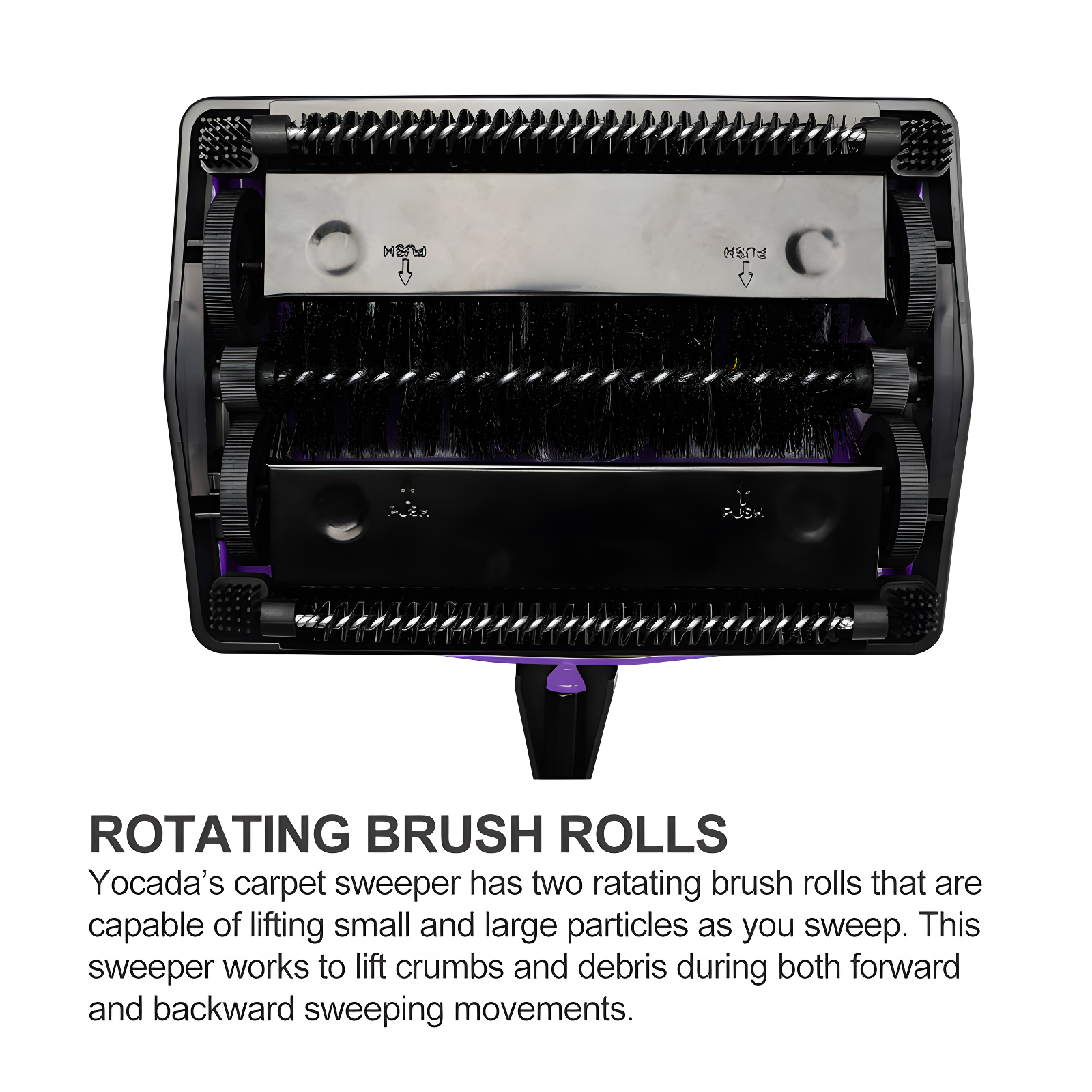 Carpet Sweeper Cleaner For Home Office Low Carpets Rugs Undercoat Carpets Pet Hair Dust Scraps Paper Small Rubbish Cleaning With A Brush