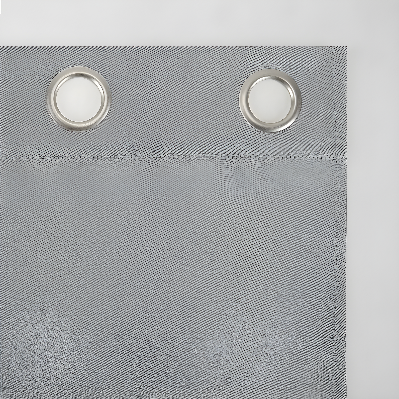 54"x84" Sun Zero Blackout Kenneth Energy Saving Grommet Curtain Panel Silver: Modern Solid Indoor Curtain Panels