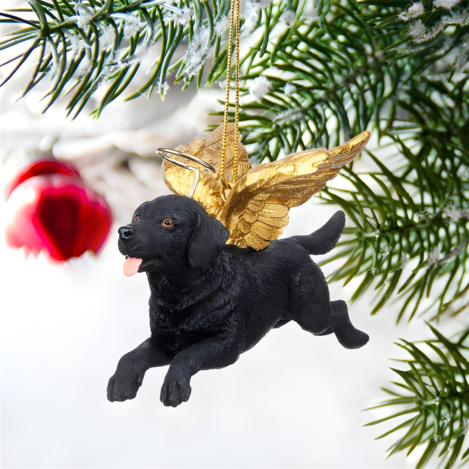 Design Toscano Honor the Pooch Pug Holiday Dog Angel Ornament