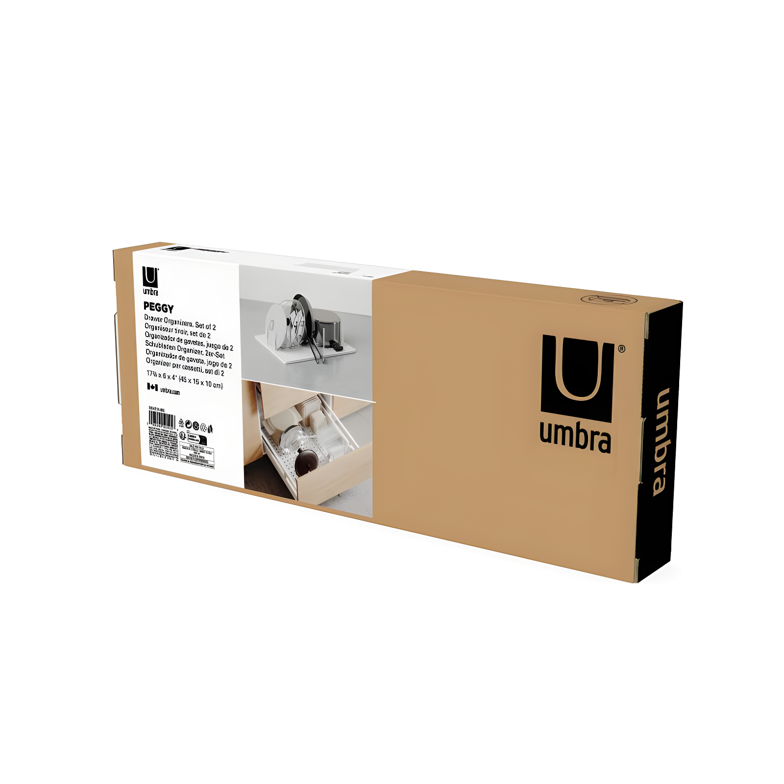 Umbra Peggy White Drawer Organizer