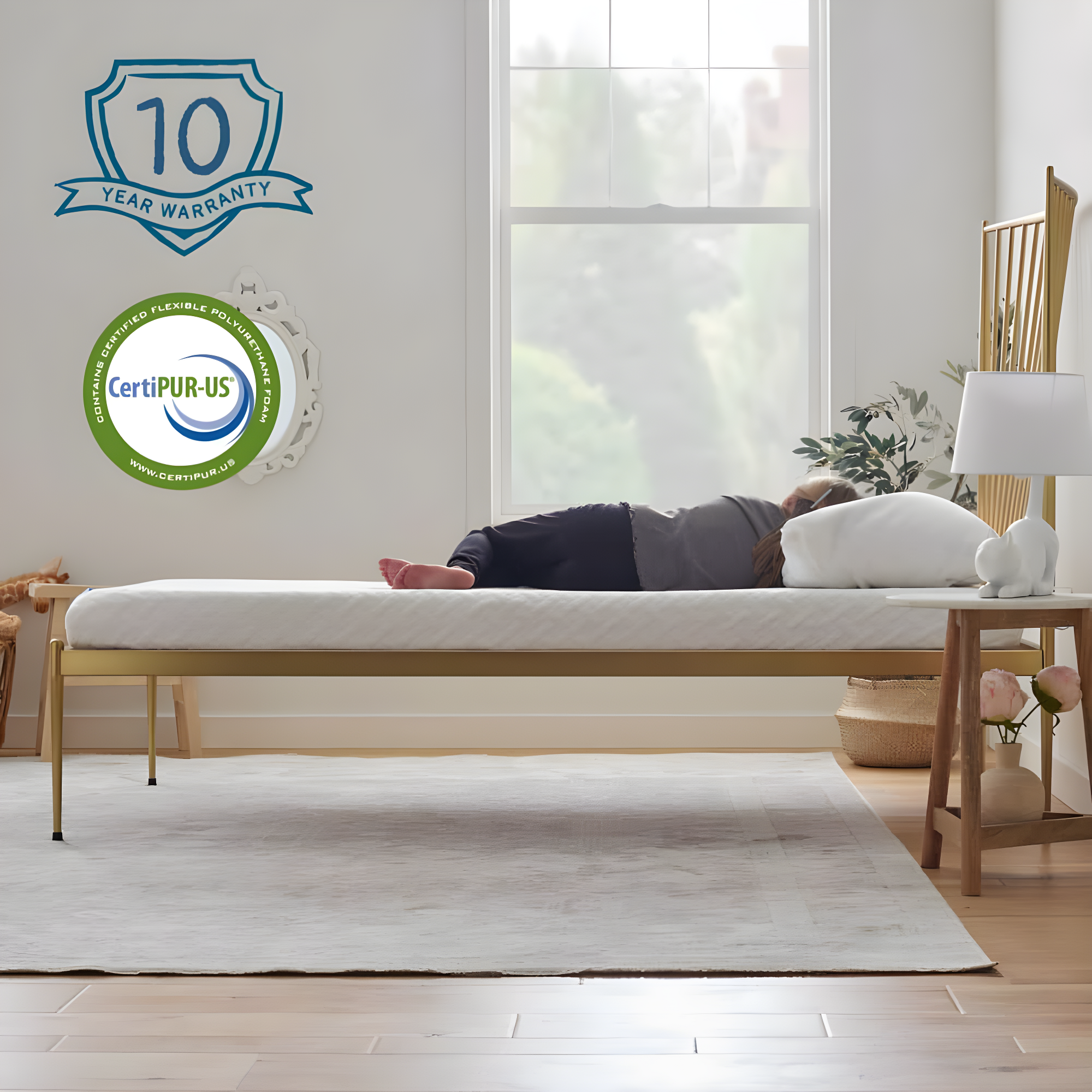 LUCID Firm Cooling Gel infused Memory Foam Mattresses