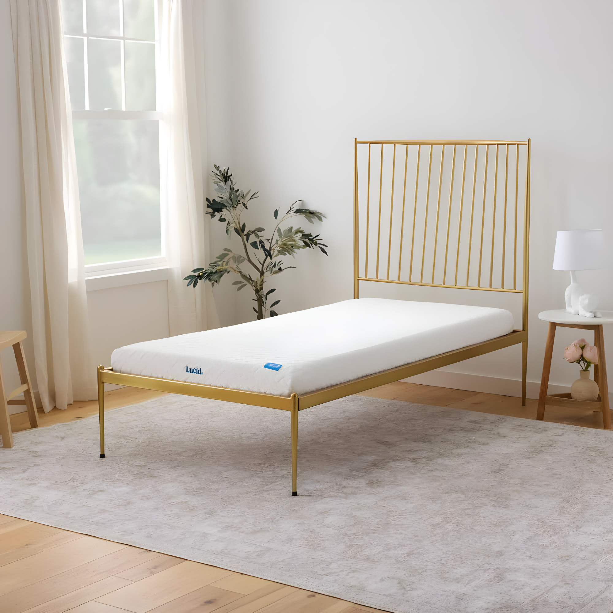 LUCID Firm Cooling Gel infused Memory Foam Mattresses
