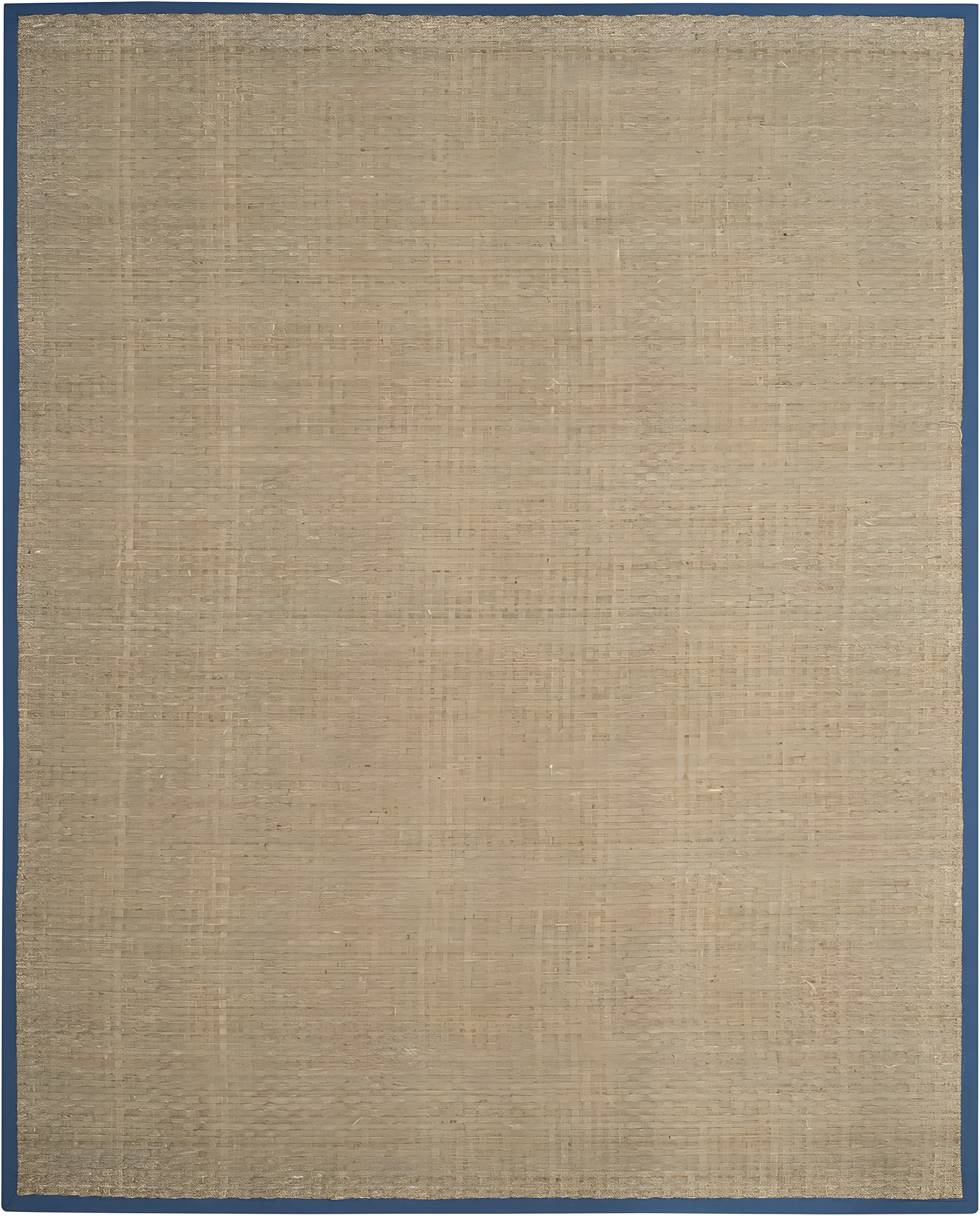 SAFAVIEH Natural Fiber Arbor Bordered Area Rug, Natural/Navy, 9' x 12'
