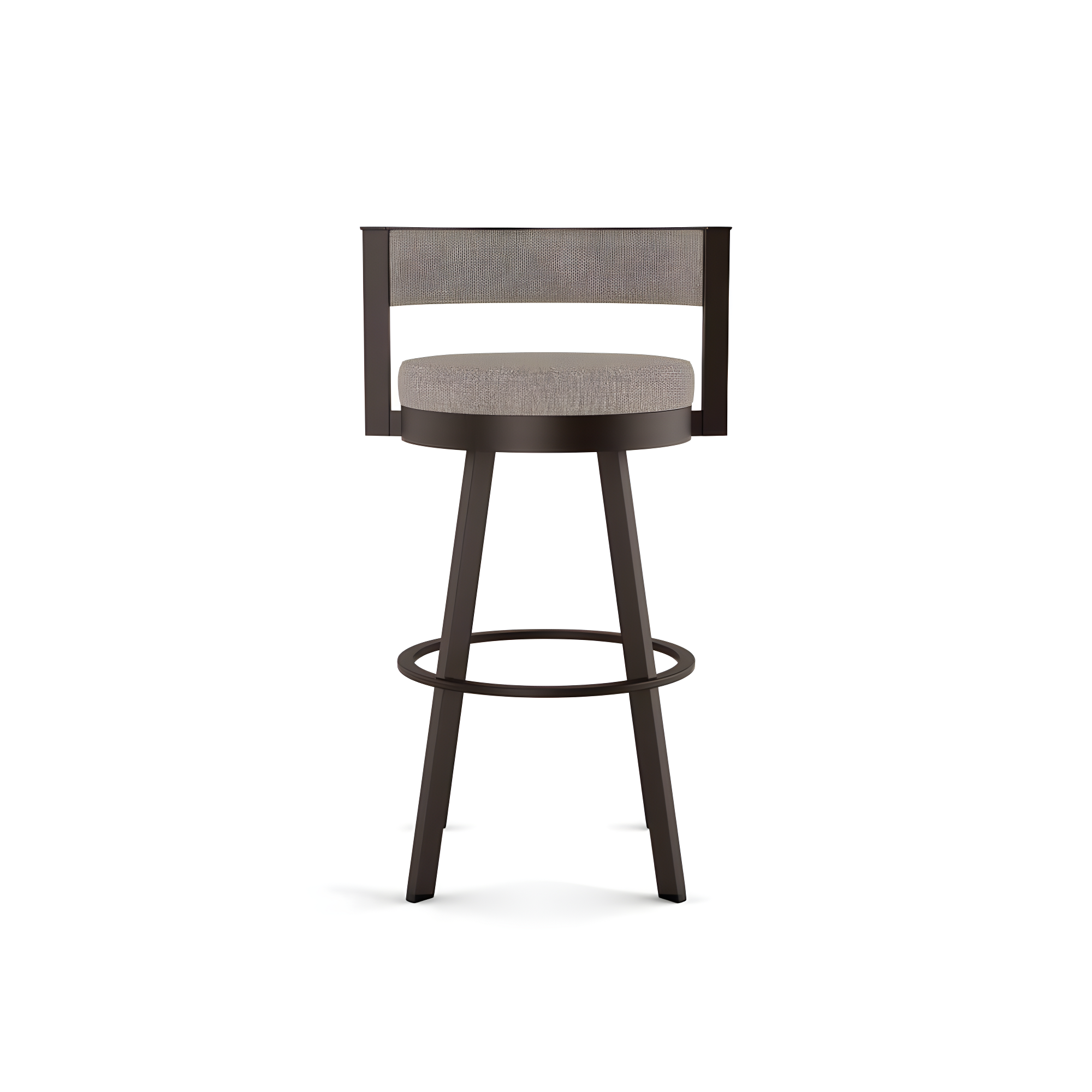 26" Browser Swivel Counter Height Barstool with Upholstered Seat - Amisco