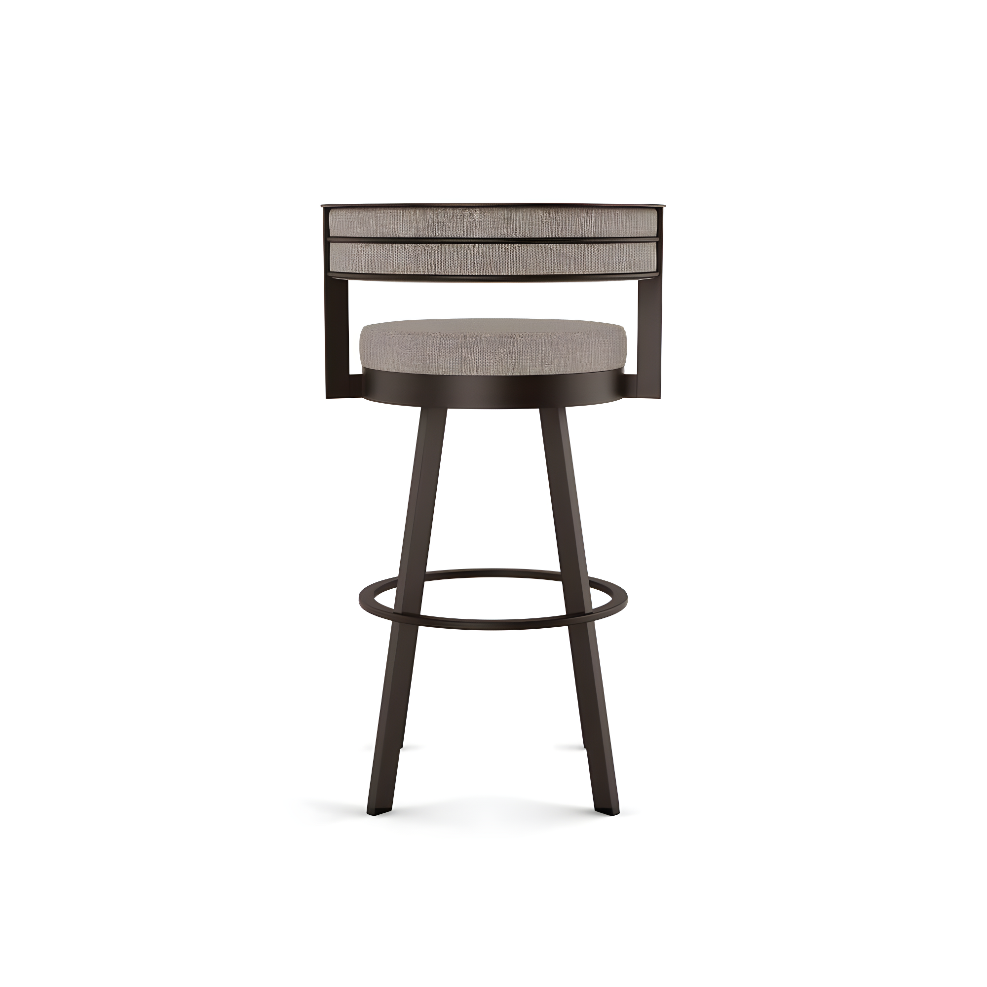 26" Browser Swivel Counter Height Barstool with Upholstered Seat - Amisco