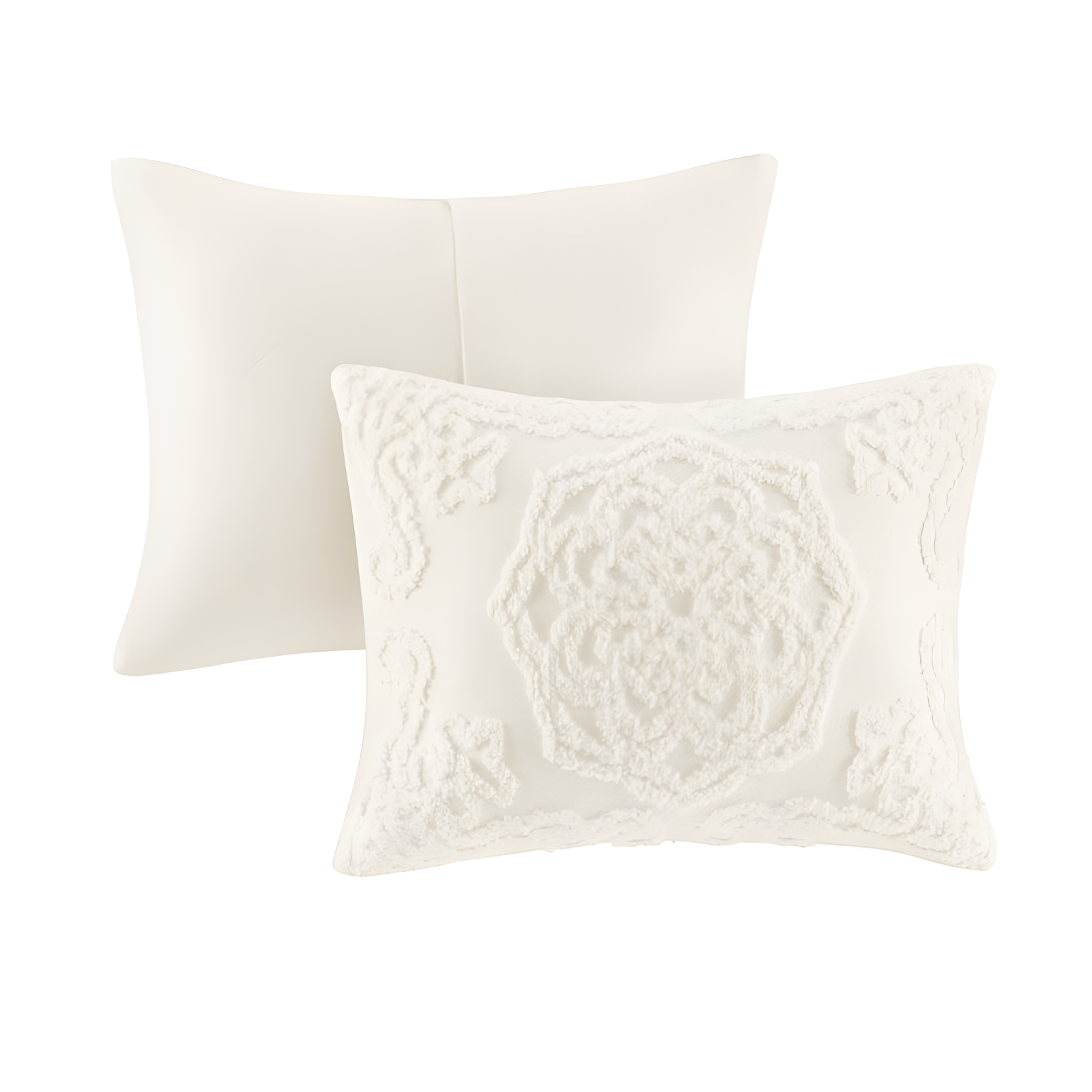 Laetitia Tufted Cotton Chenille Medallion Comforter Set