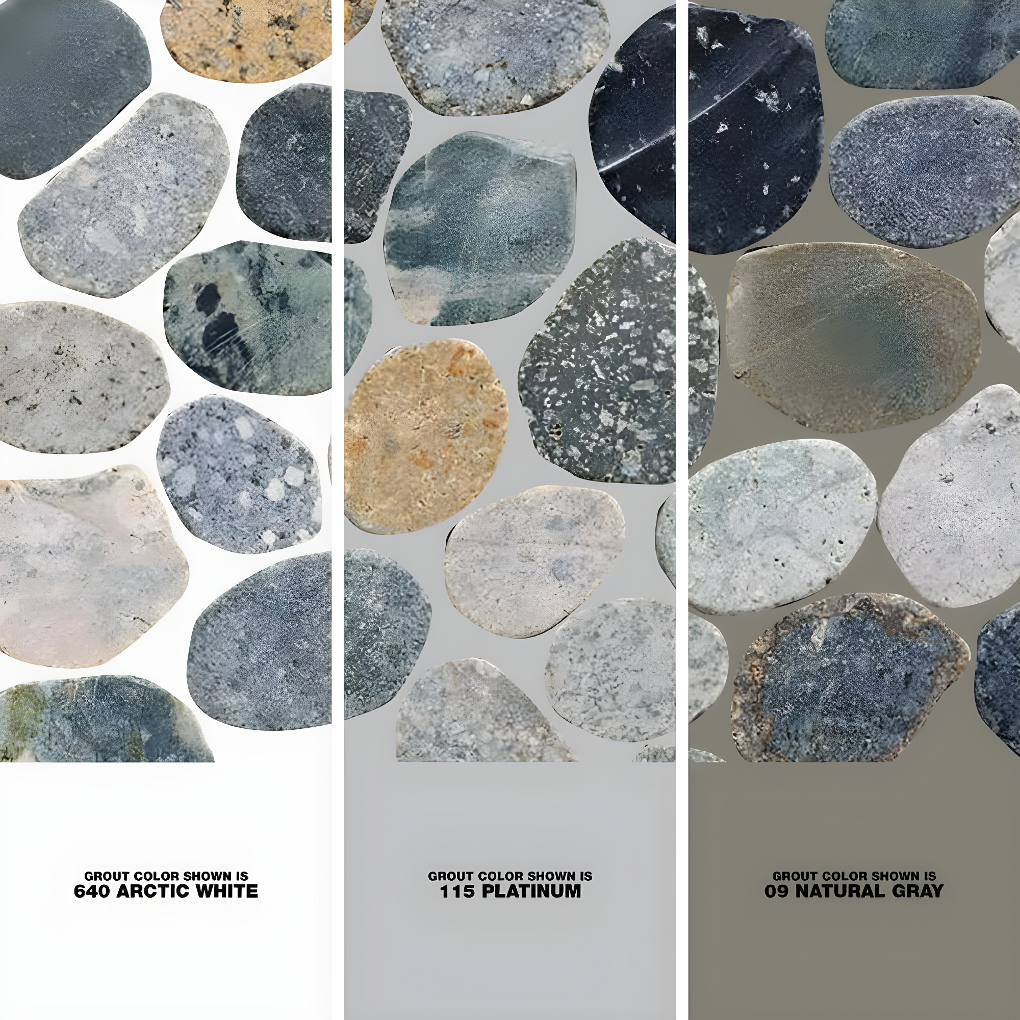 Sliced Pebble Mosaic Wall & Floor Tile