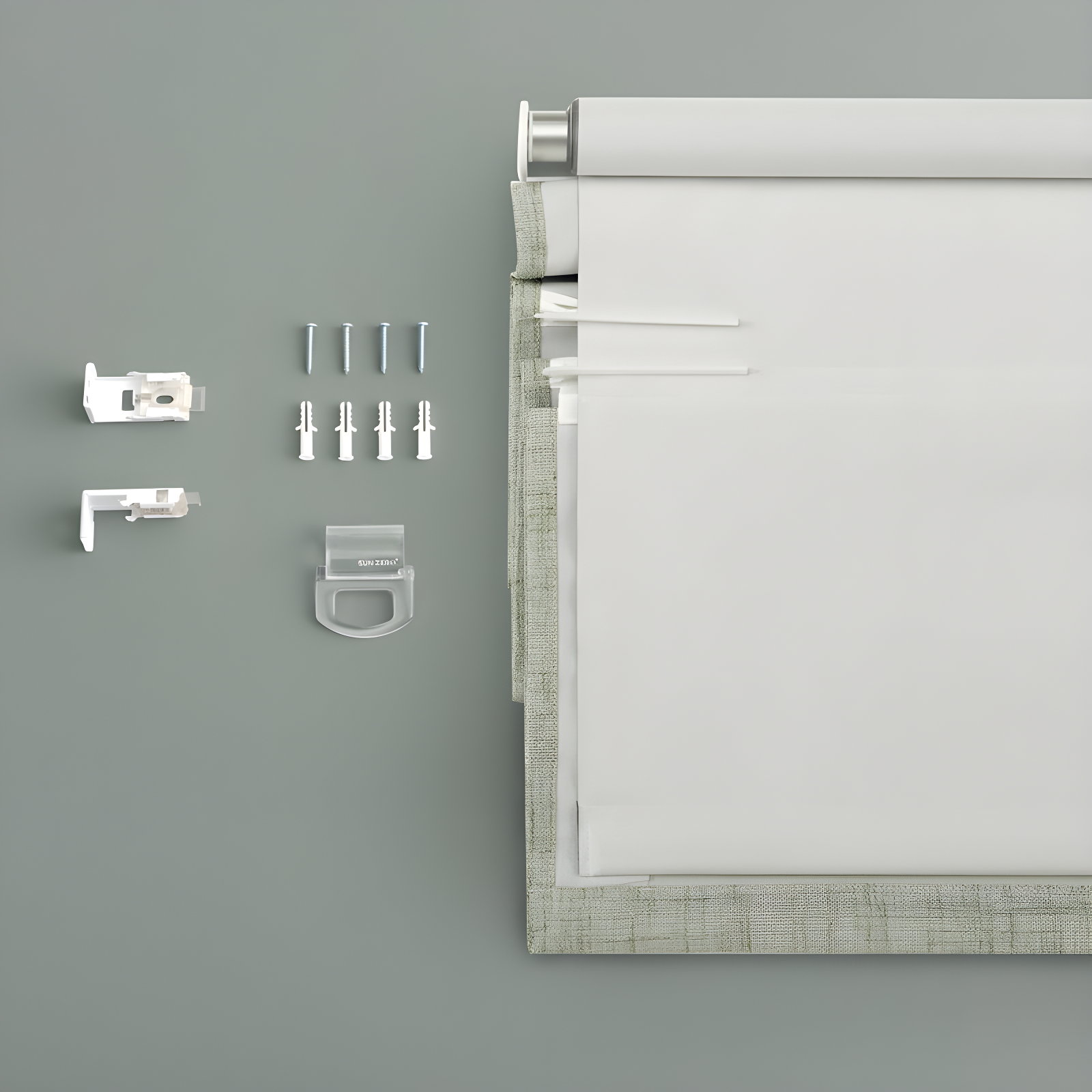 Sun Zero Sun Zero Somerton Thermal 100% Blackout Cordless Roman Shade